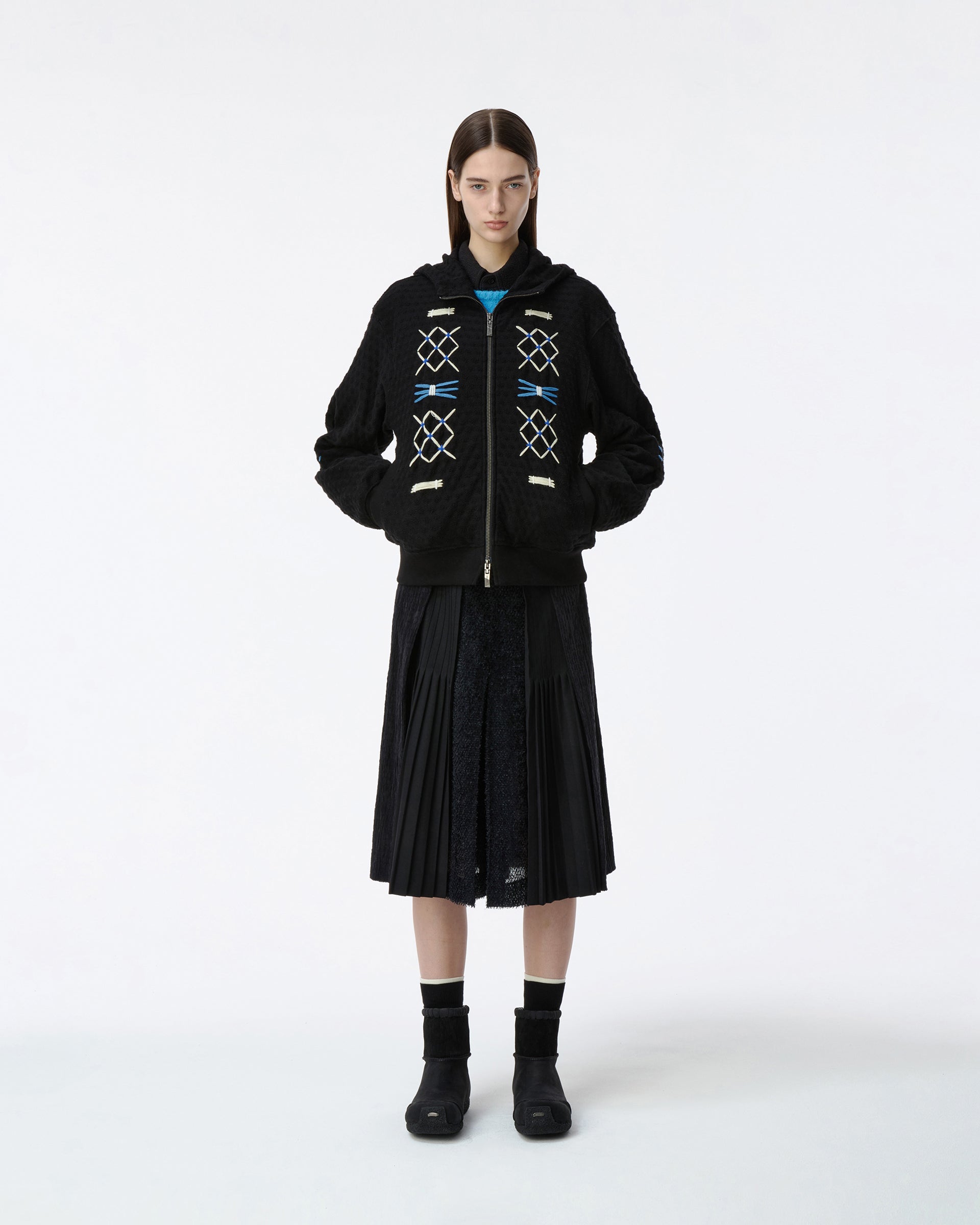 Ader Error - Hoodie zip-up Product. 25 (Noir) product image 1 | TRAB K-Fashion Australia