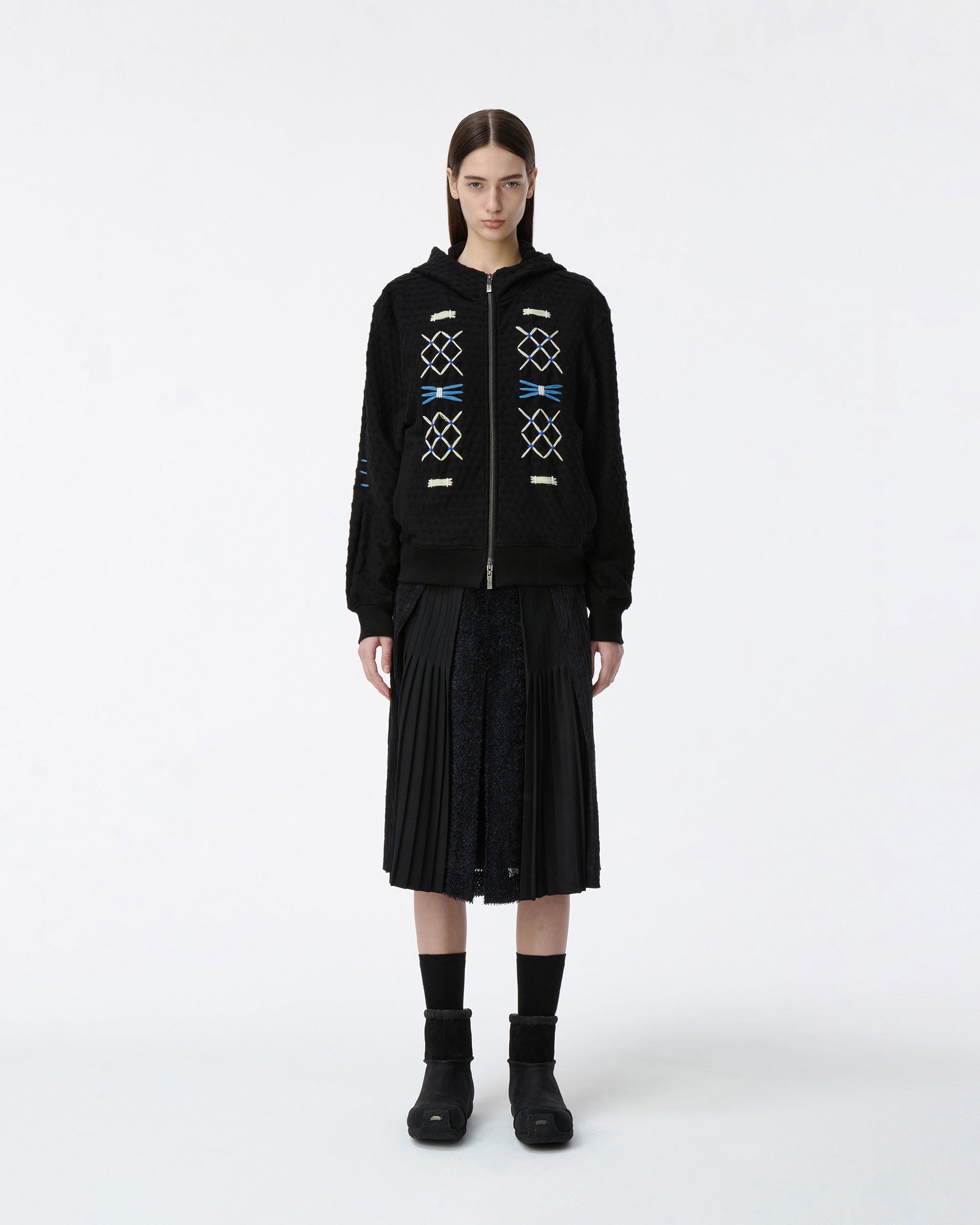 Ader Error - Hoodie zip-up Product. 25 (Noir) product image 2 | TRAB K-Fashion Australia