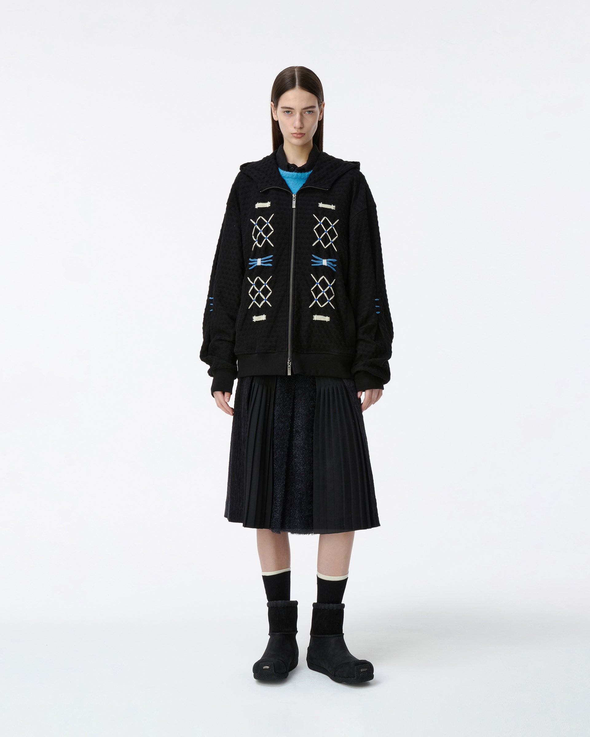 Ader Error - Hoodie zip-up Product. 25 (Noir) product image 4 | TRAB K-Fashion Australia