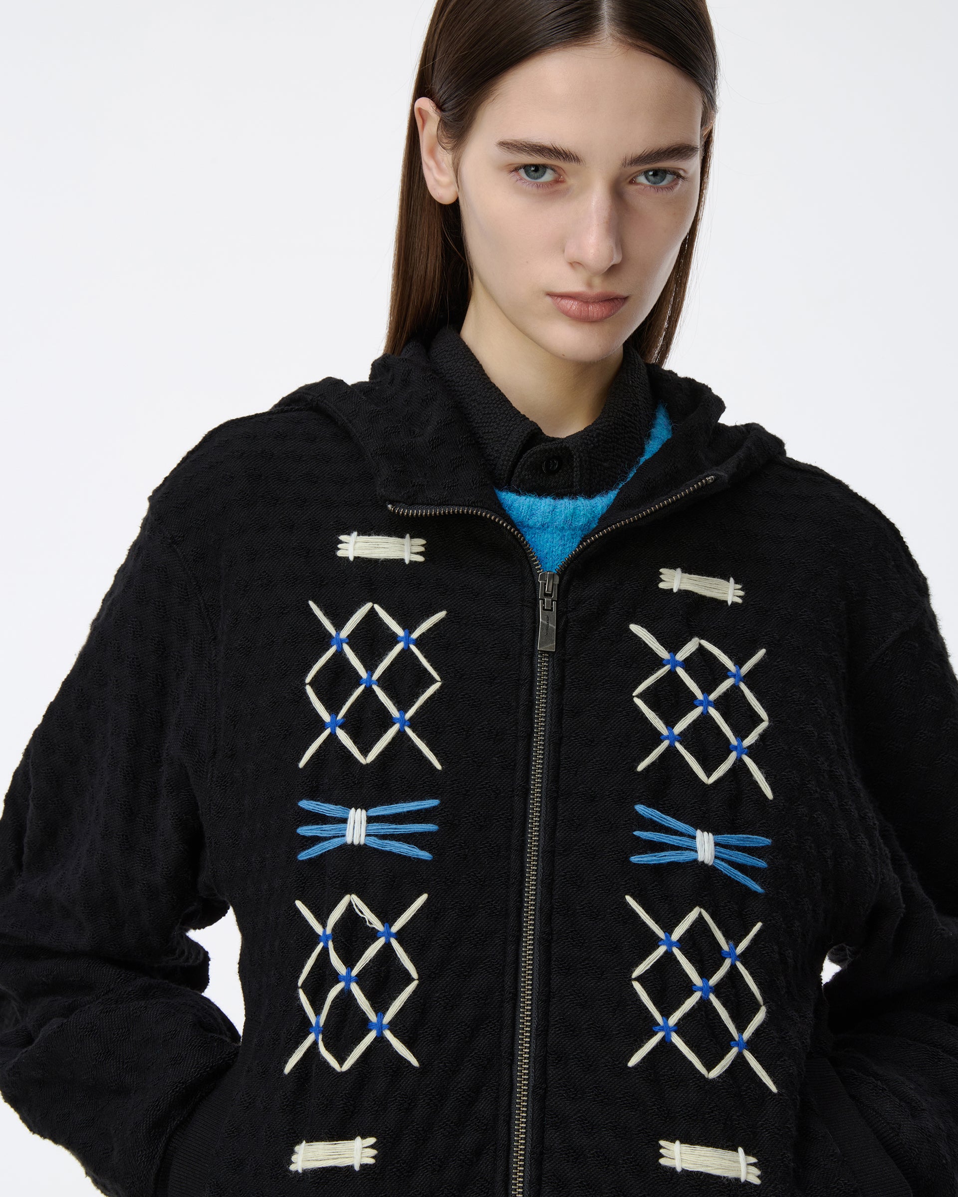 Ader Error - Hoodie zip-up Product. 25 (Noir) product image 5 | TRAB K-Fashion Australia