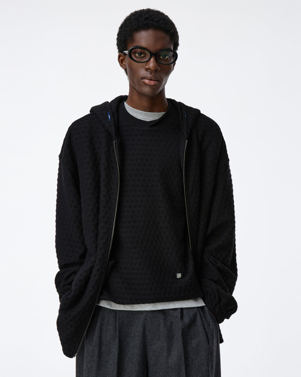 Ader Error - Meadow Hoodie zip-up Product. 28 (Noir) product image 4 | TRAB K-Fashion Australia
