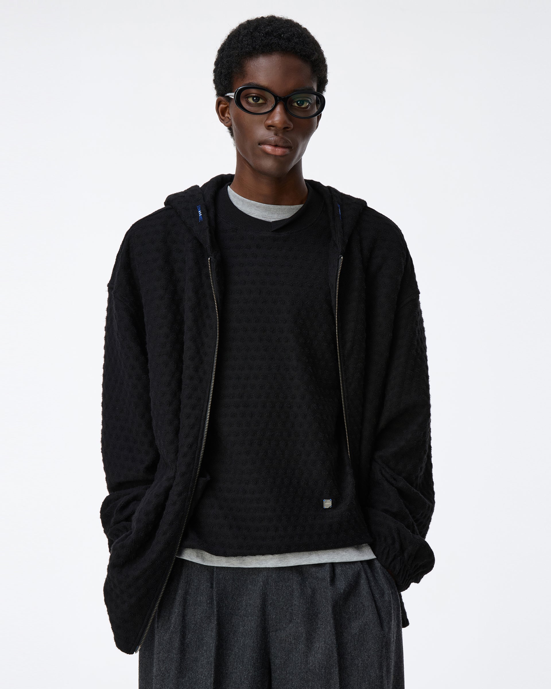 Ader Error - Meadow Hoodie zip-up Product. 28 (Noir) product image 4 | TRAB K-Fashion Australia
