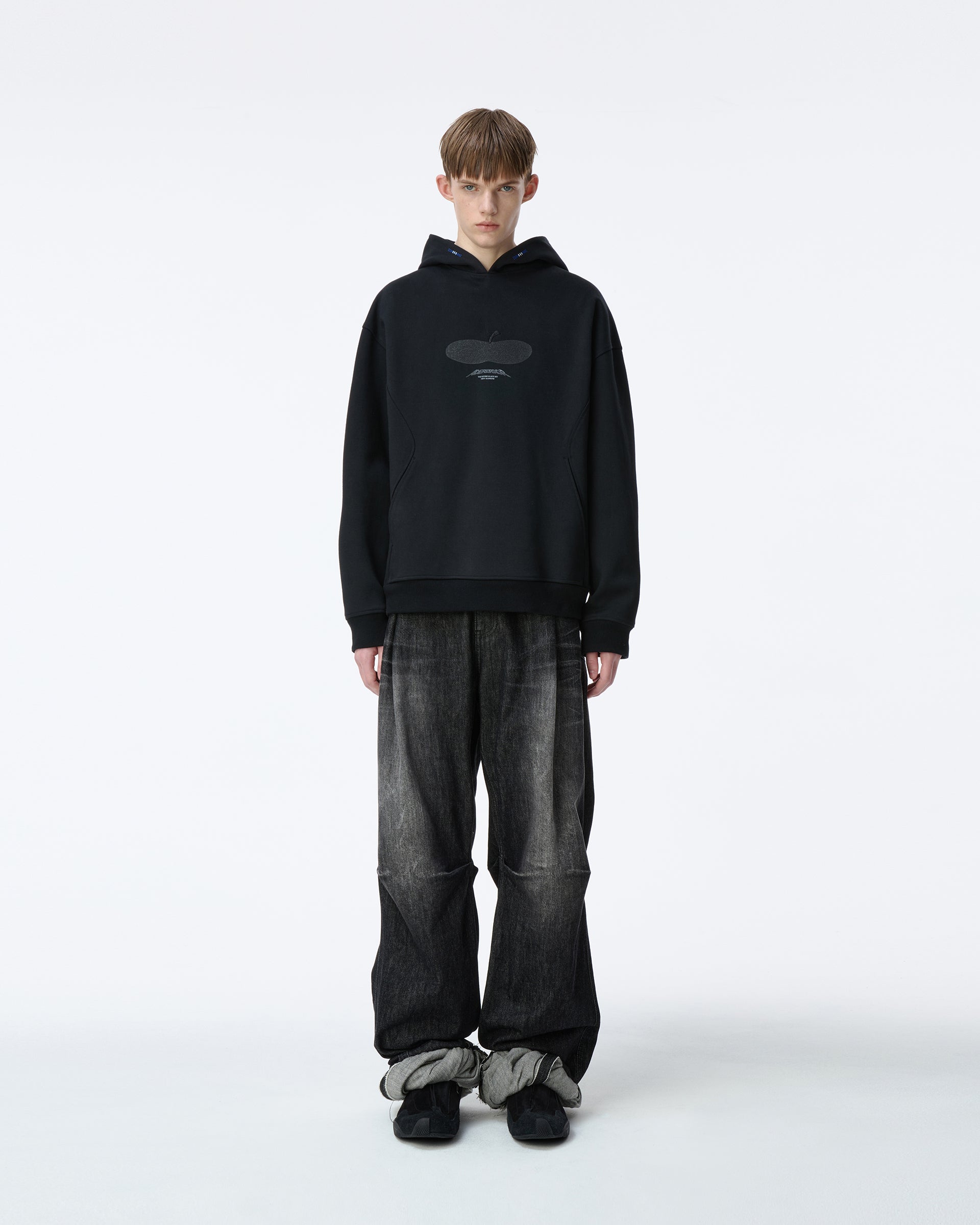 Ader Error - Press Apple Hoodie Product. 29 (Noir) product image 2 | TRAB K-Fashion Australia