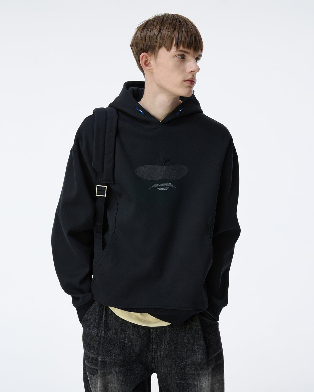 Ader Error - Press Apple Hoodie Product. 29 (Noir) product image 5 | TRAB K-Fashion Australia
