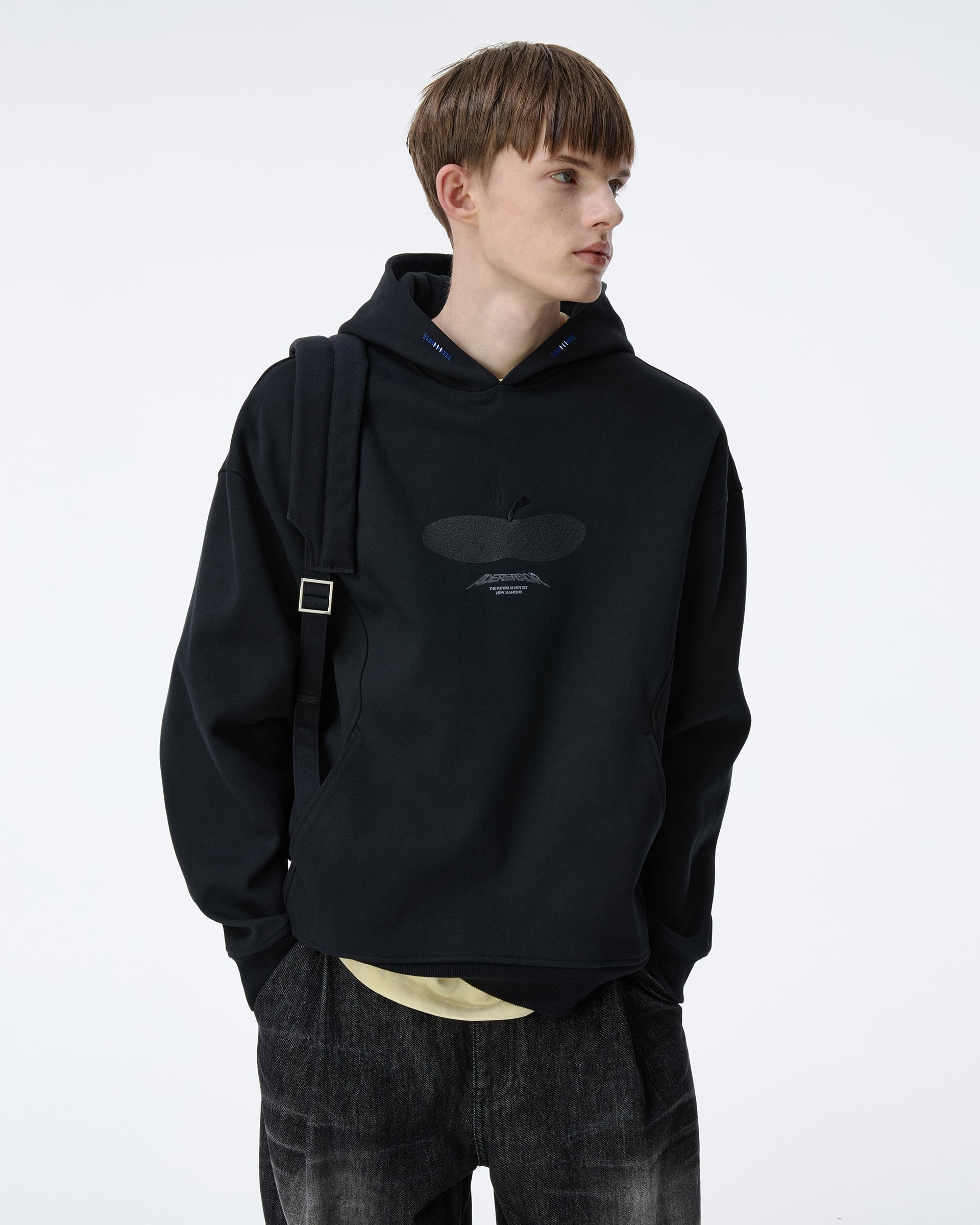 Ader Error - Press Apple Hoodie Product. 29 (Noir) product image 5 | TRAB K-Fashion Australia