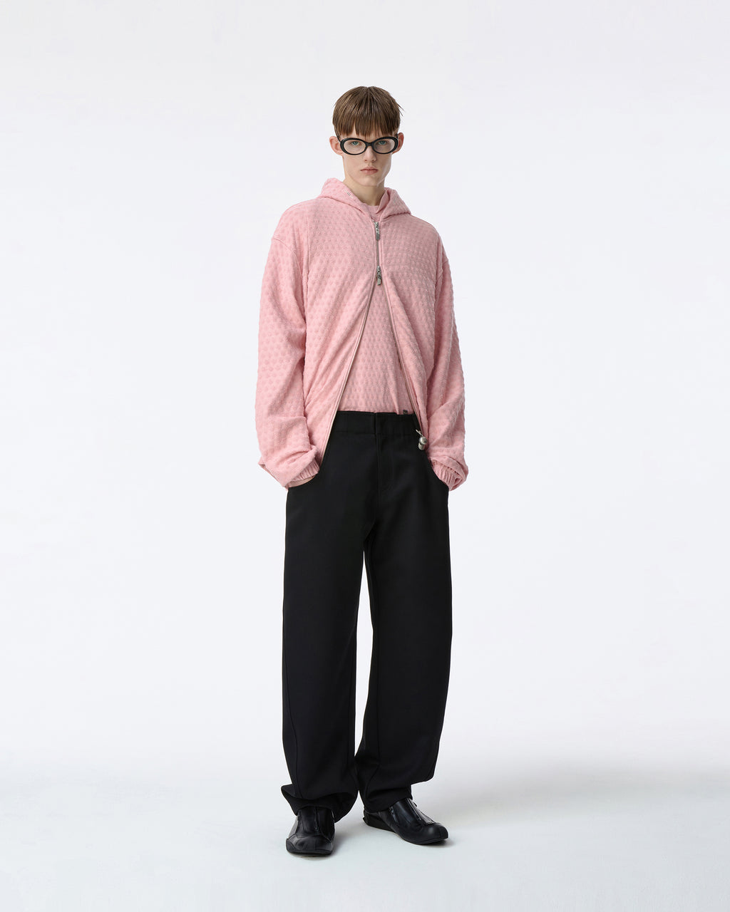 Ader Error - Meadow Hoodie zip-up Product. 28 (Pink) product image 4 | TRAB K-Fashion Australia