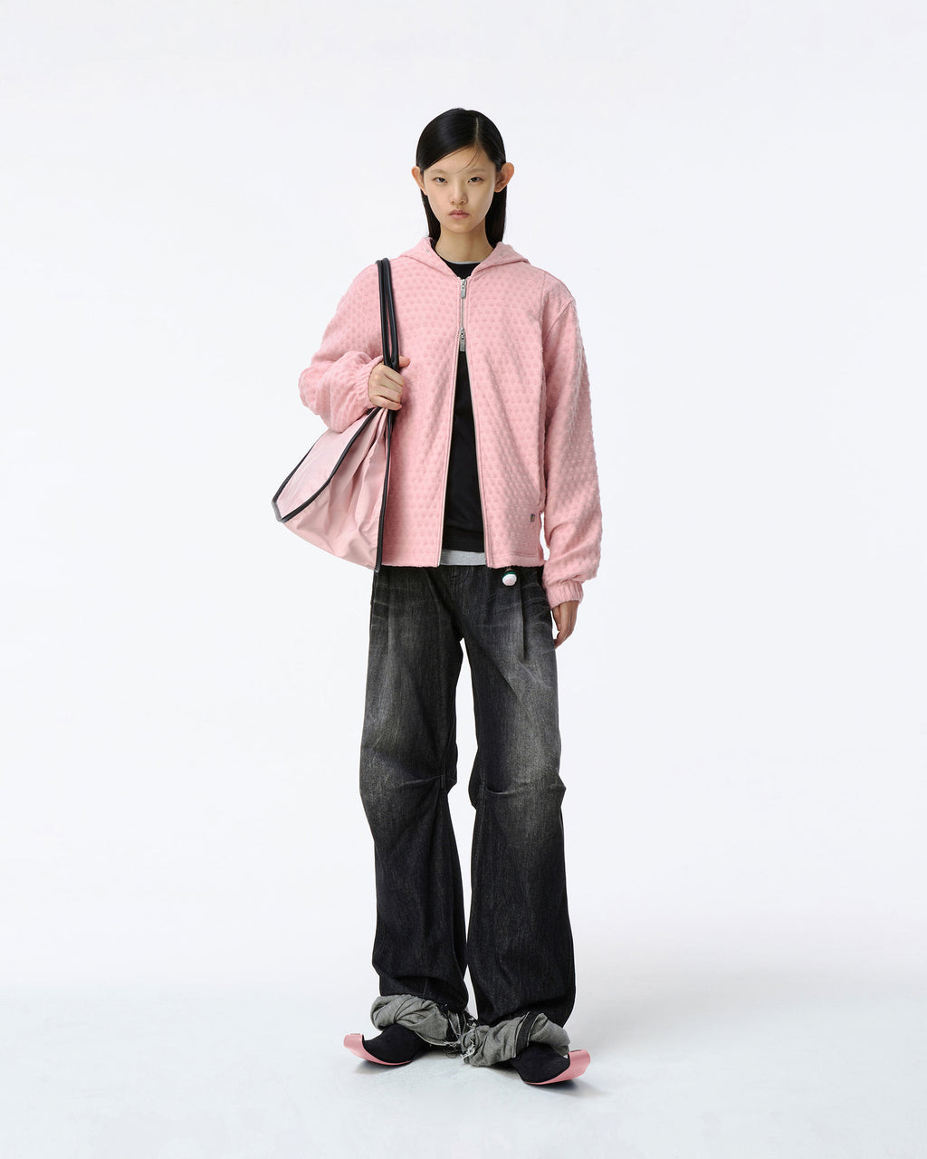 Ader Error - Meadow Hoodie zip-up Product. 28 (Pink) product image 1 | TRAB K-Fashion Australia