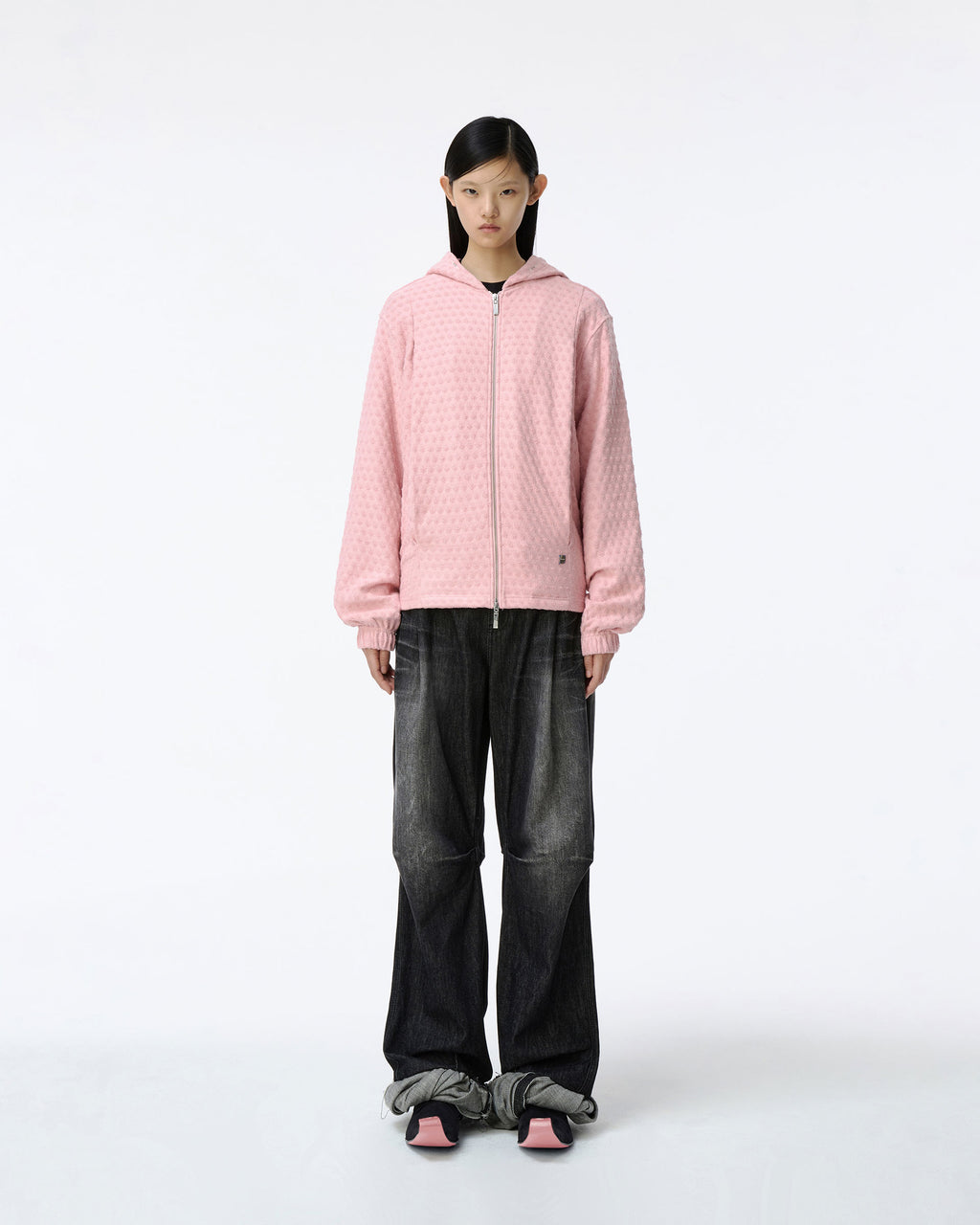 Ader Error - Meadow Hoodie zip-up Product. 28 (Pink) product image 2 | TRAB K-Fashion Australia