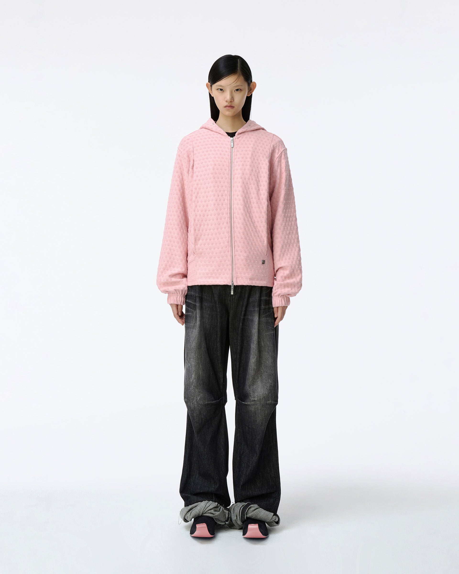 Ader Error - Meadow Hoodie zip-up Product. 28 (Pink) product image 2 | TRAB K-Fashion Australia