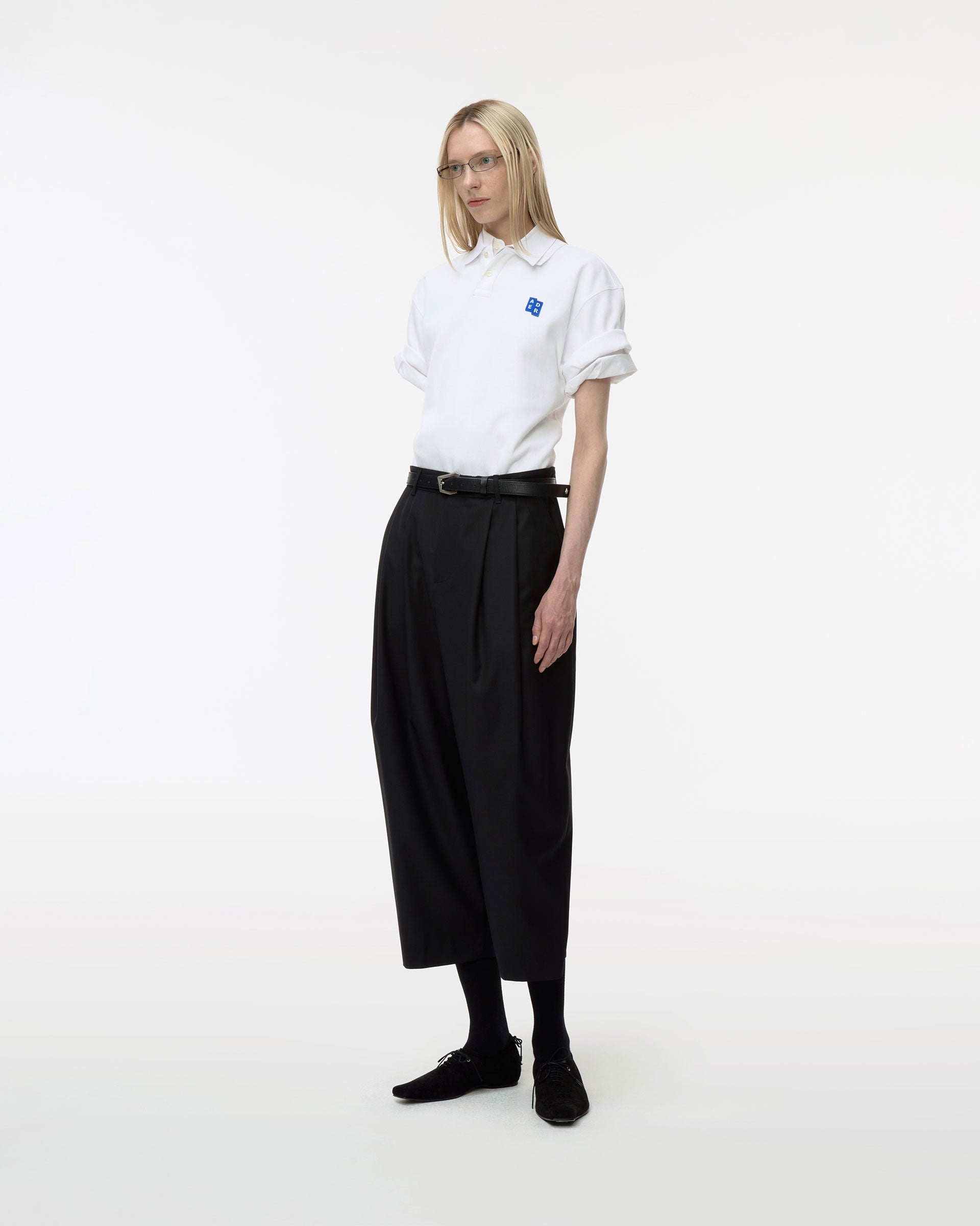 Ader Error - Sig; BL Tag polo t-shirt 01 (Off White) product image 1 | TRAB K-Fashion Australia
