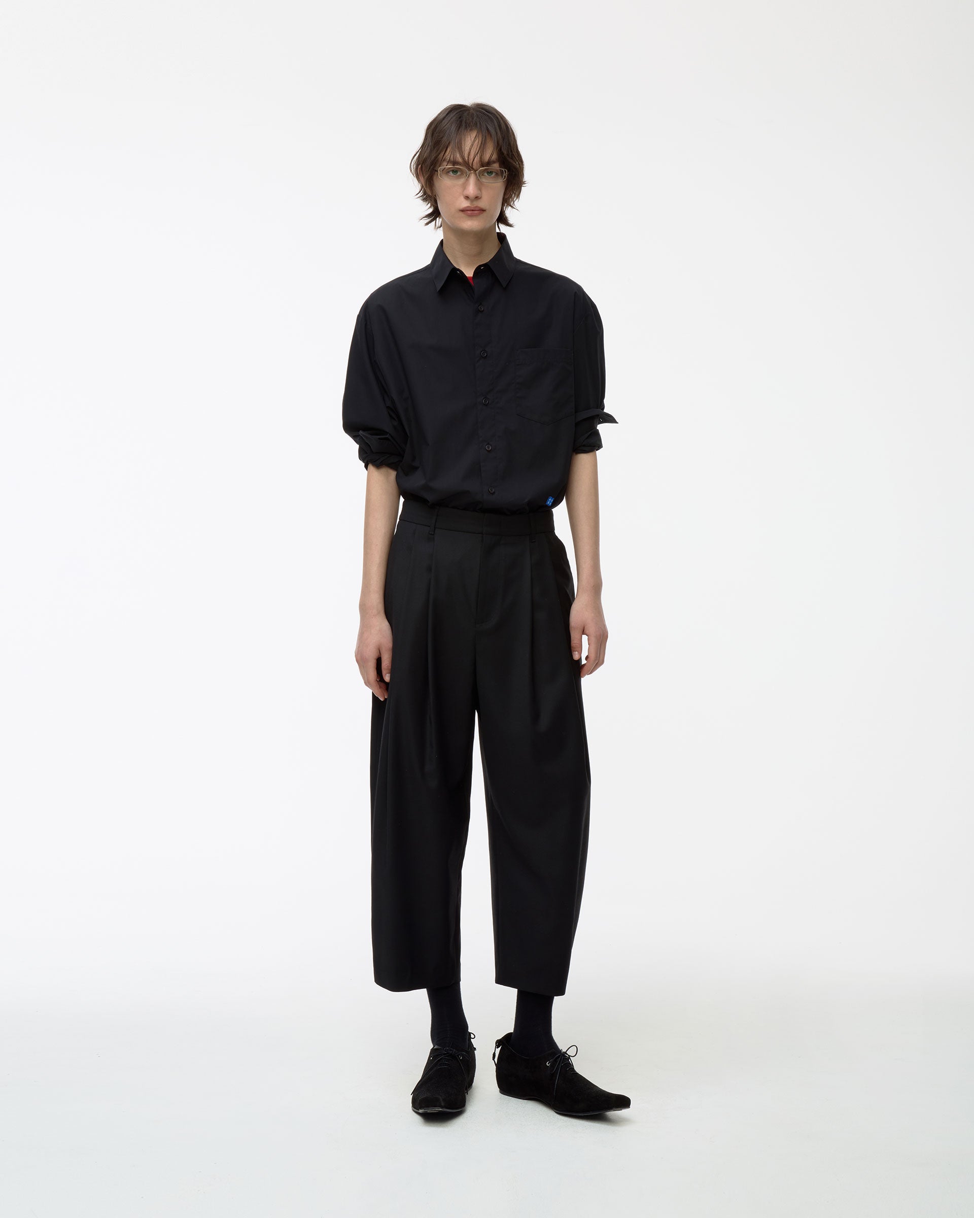 Ader Error - Sig; BL Tag shirt 01 (Noir) product image 1 | TRAB K-Fashion Australia