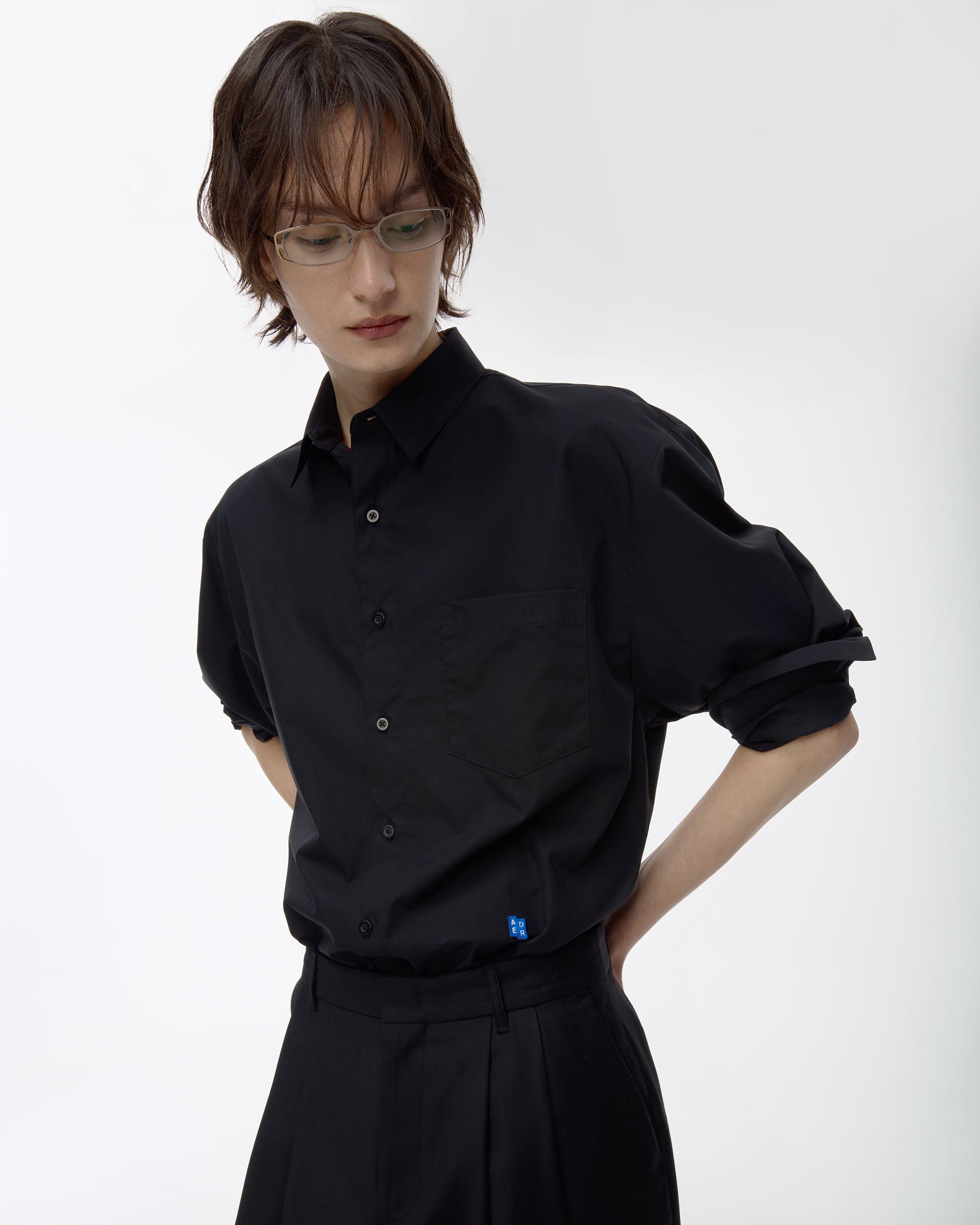 Ader Error - Sig; BL Tag shirt 01 (Noir) product image 3 | TRAB K-Fashion Australia