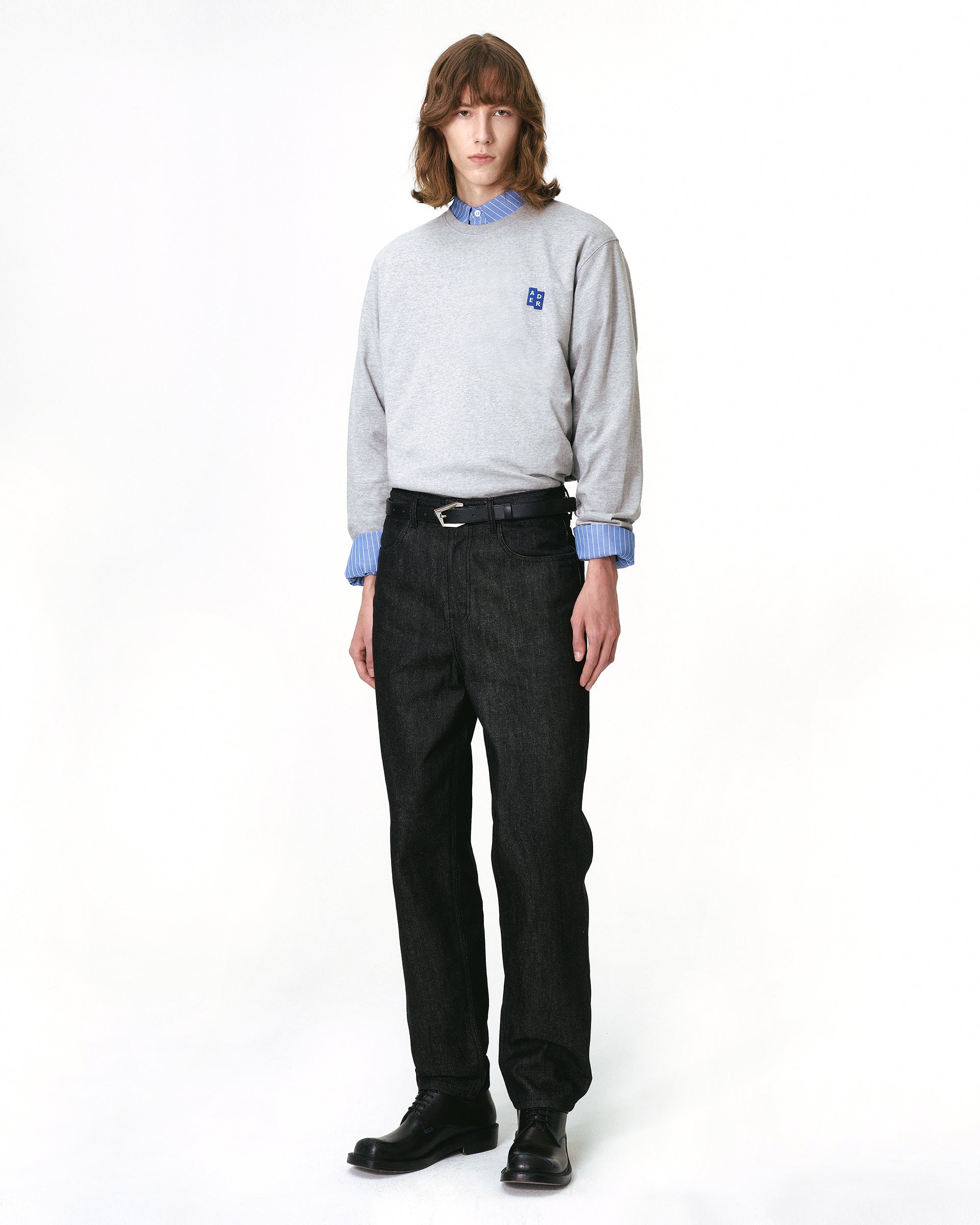 Ader Error - Sig; BL Tag LS t-shirt 01 (Grey) product image 9 | TRAB K-Fashion Australia