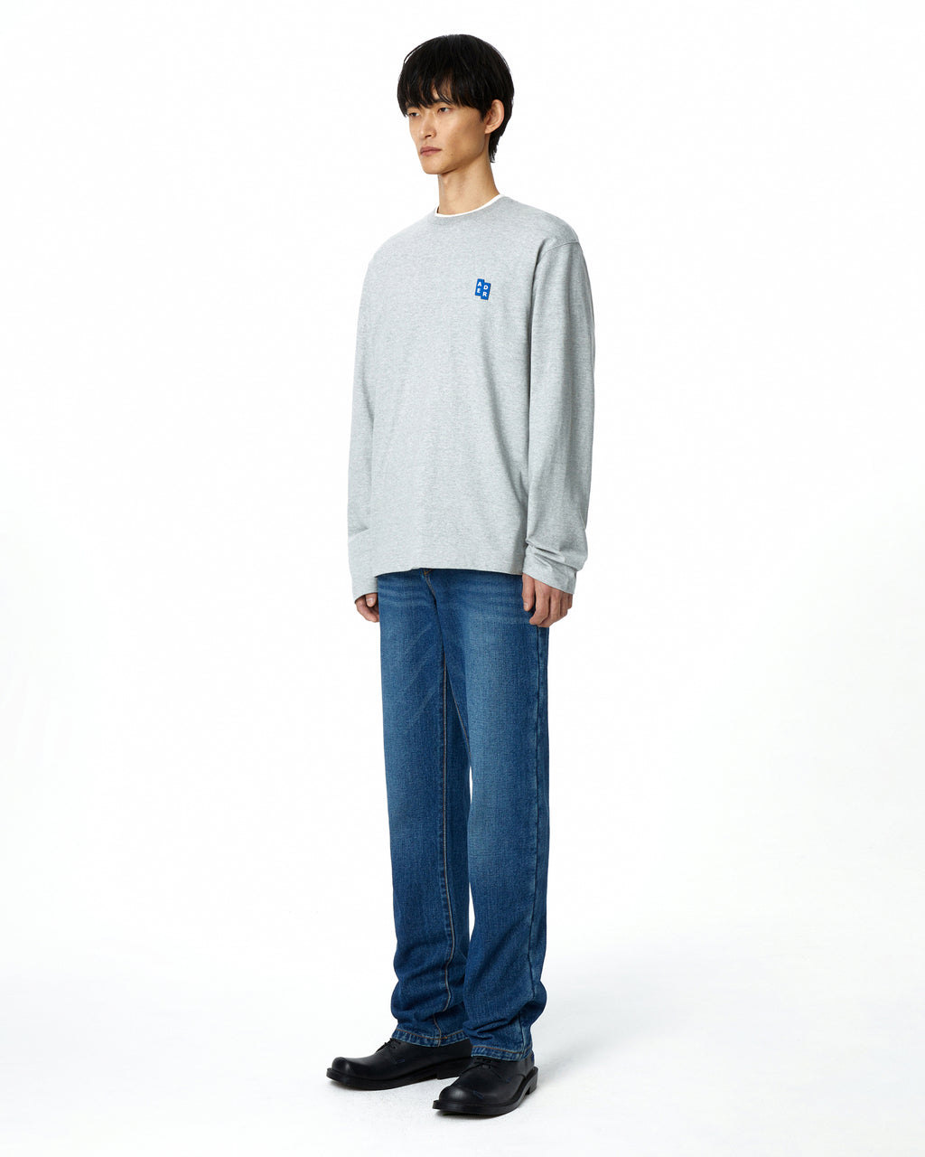 Ader Error - Sig; BL Tag LS t-shirt 01 (Grey) product image 13 | TRAB K-Fashion Australia