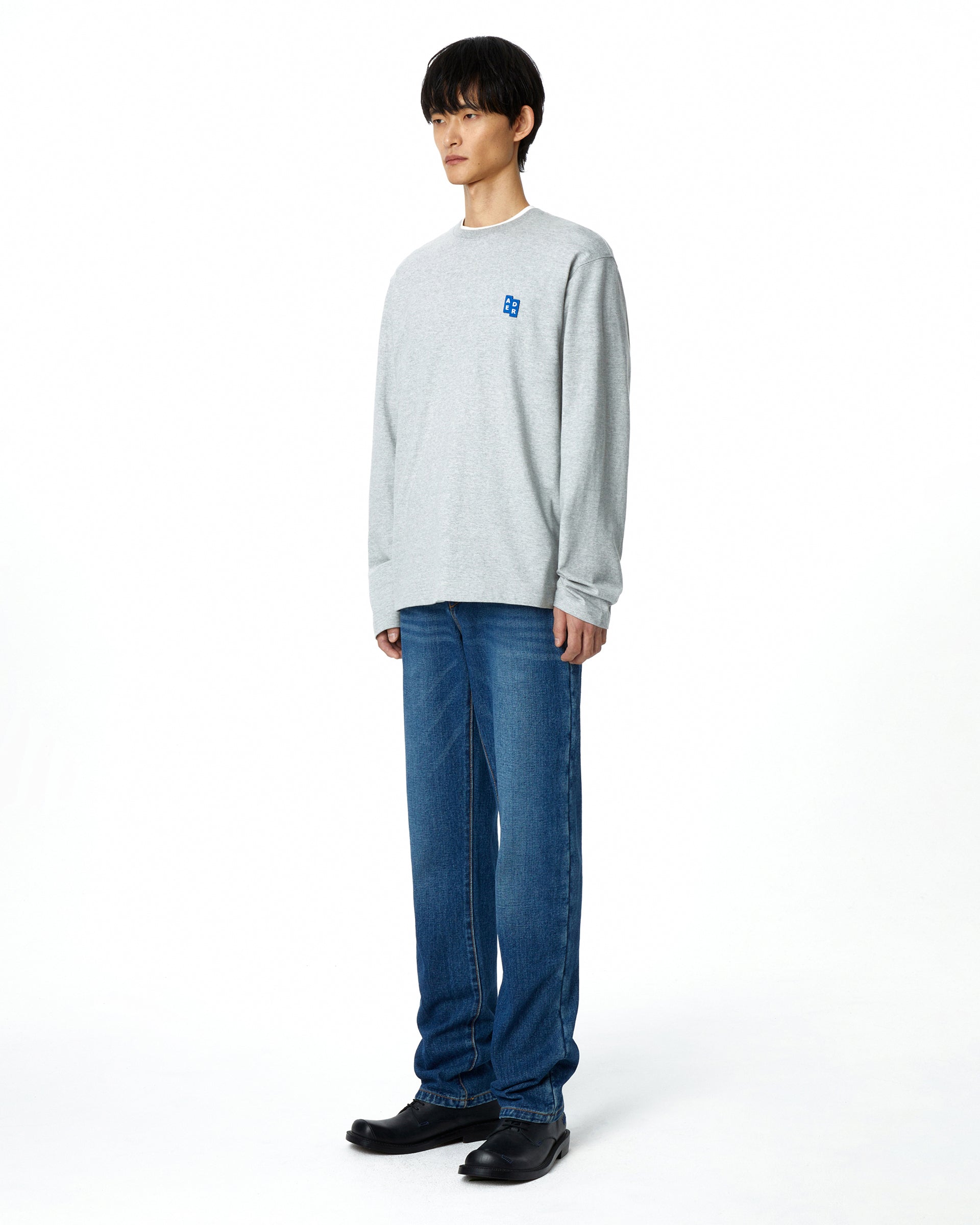 Ader Error - Sig; BL Tag LS t-shirt 01 (Grey) product image 13 | TRAB K-Fashion Australia