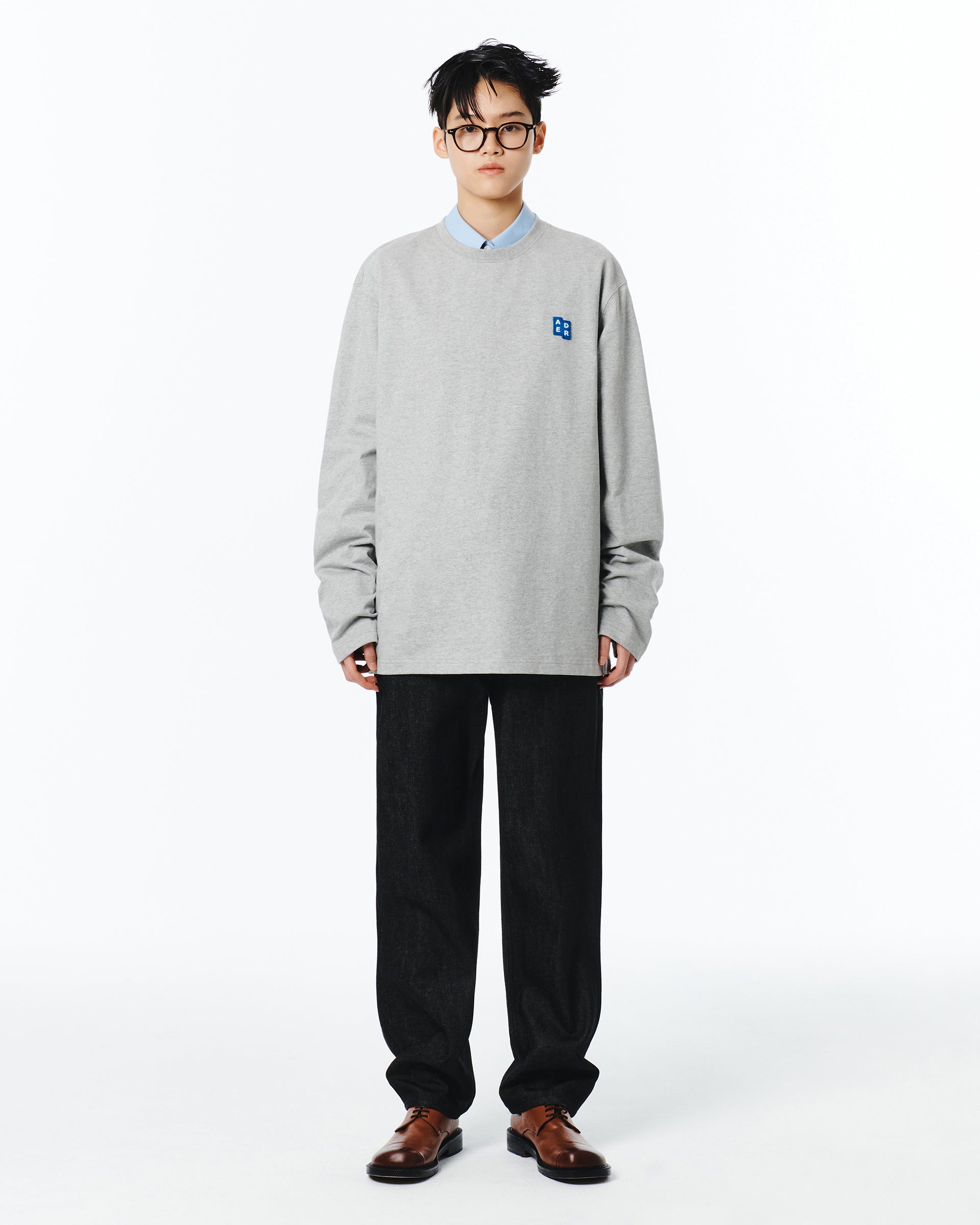 Ader Error - Sig; BL Tag LS t-shirt 01 (Grey) product image 5 | TRAB K-Fashion Australia