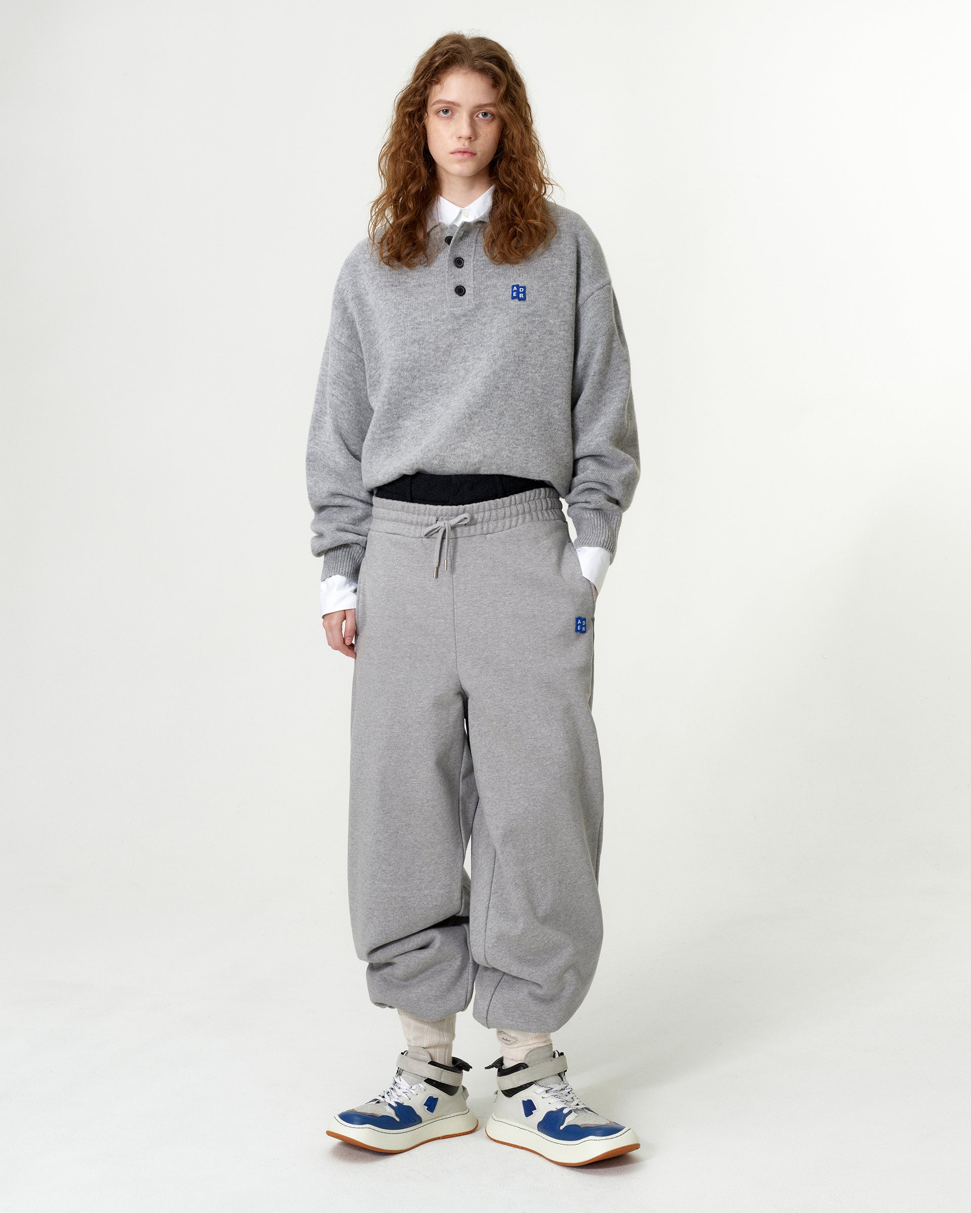 Ader Error - Sig; BL Tag knit 02 (Grey) product image 1 | TRAB K-Fashion Australia