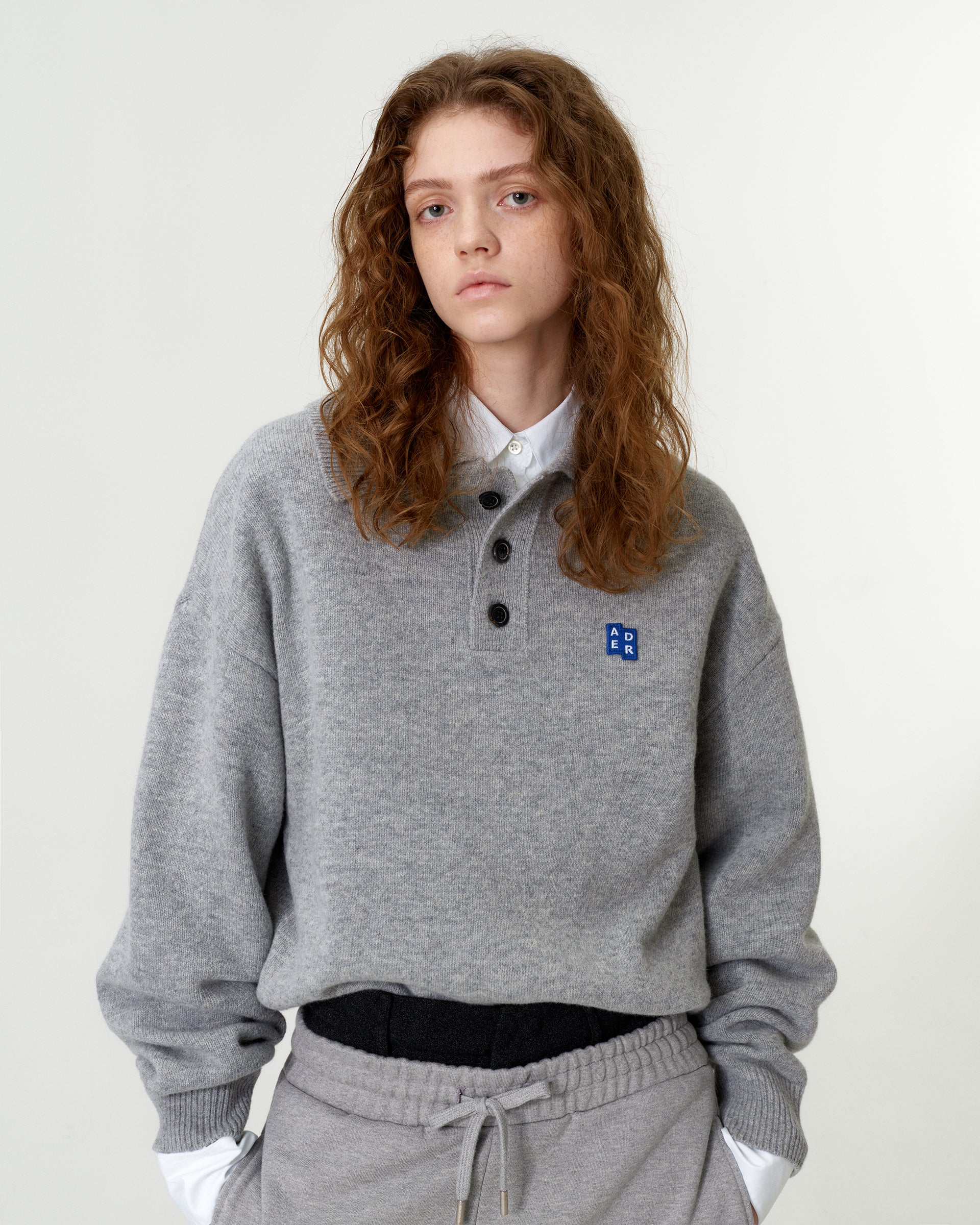 Ader Error - Sig; BL Tag knit 02 (Grey) product image 2 | TRAB K-Fashion Australia