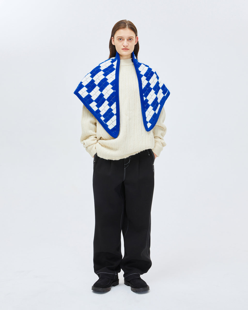Ader Error - Tenit cape muffler (Blue) product image 2 | TRAB K-Fashion Australia