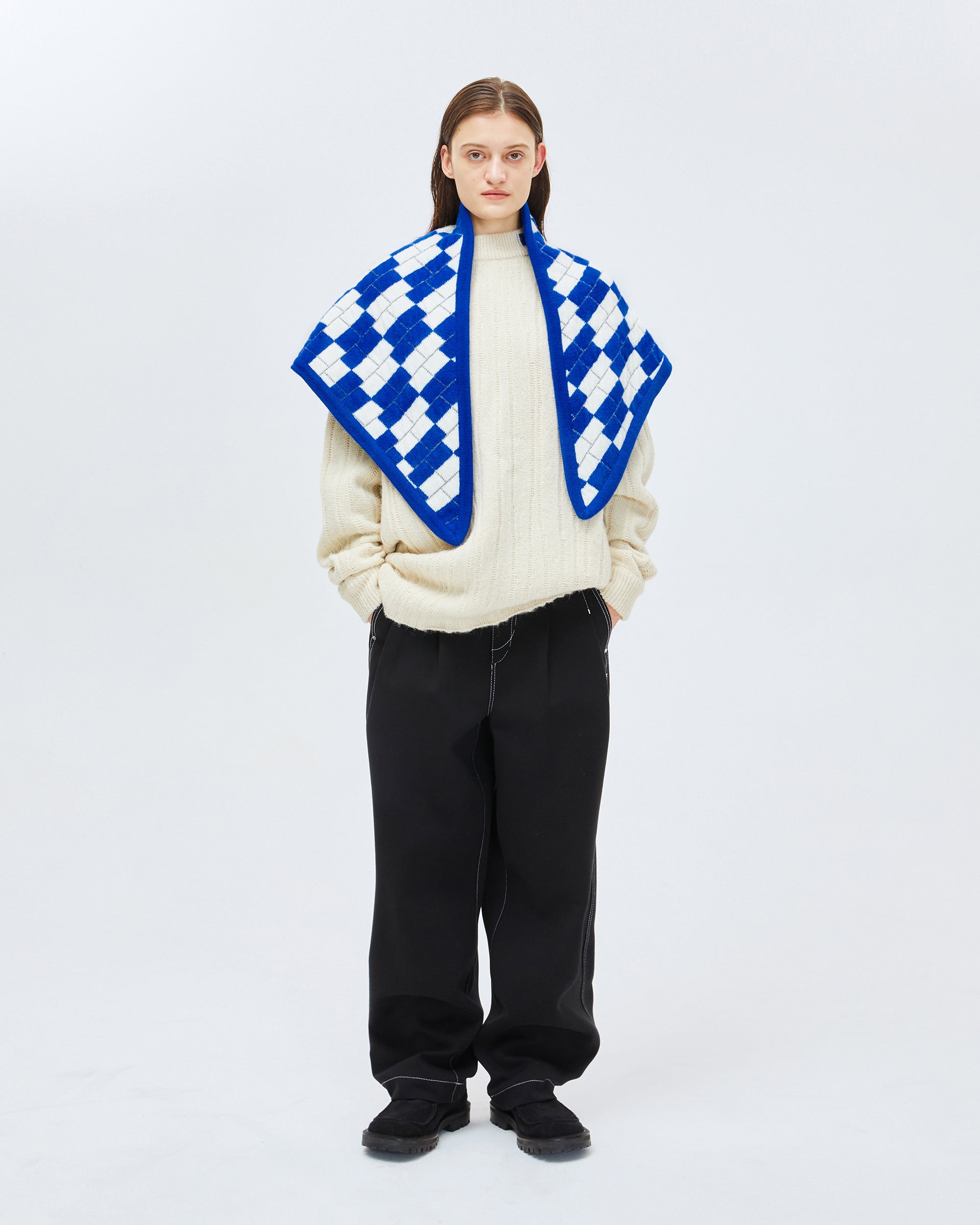 Ader Error - Tenit cape muffler (Blue) product image 2 | TRAB K-Fashion Australia