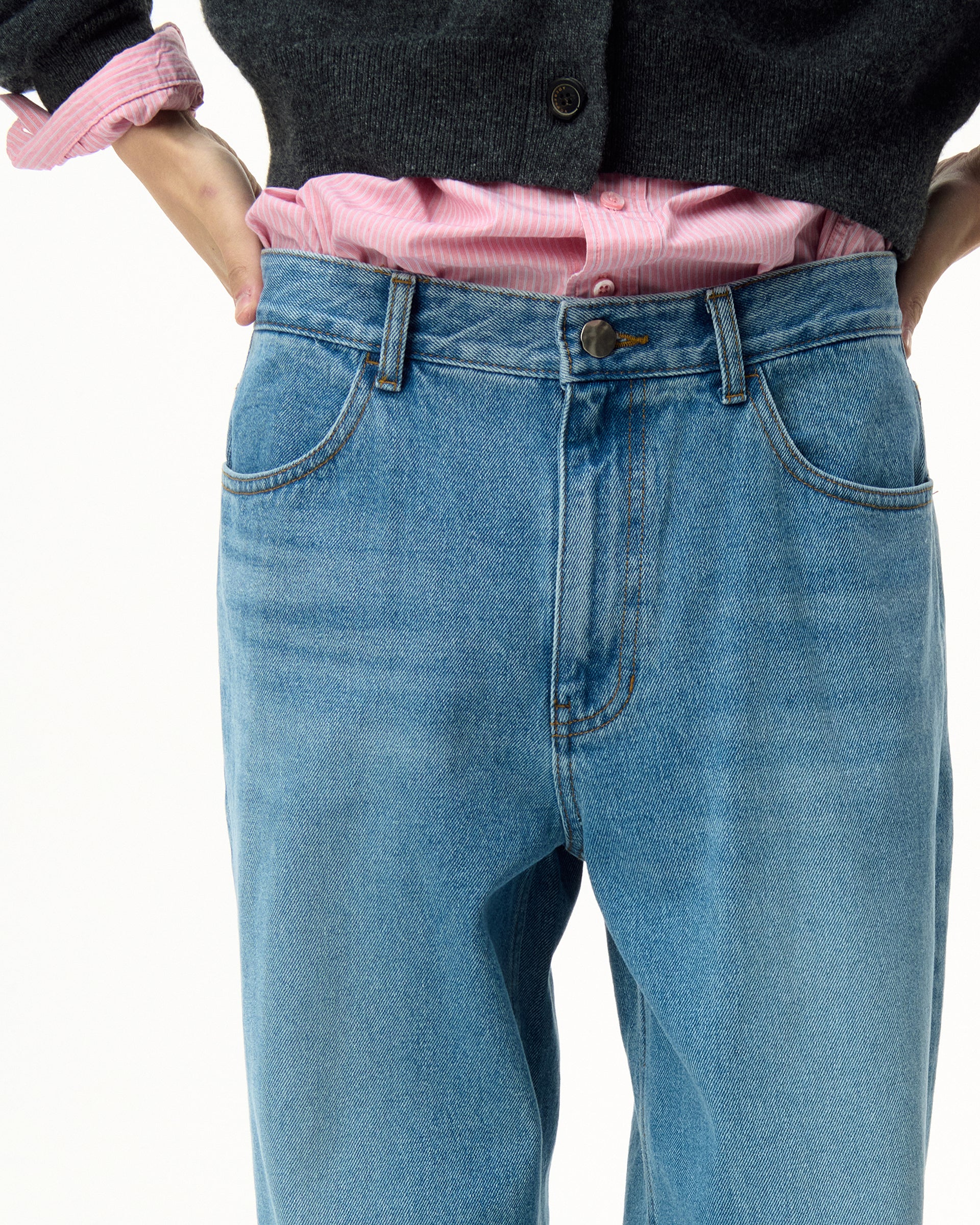 Ader Error - Sig; SV Tag jeans 01 (Sky blue) product image 13 | TRAB K-Fashion Australia