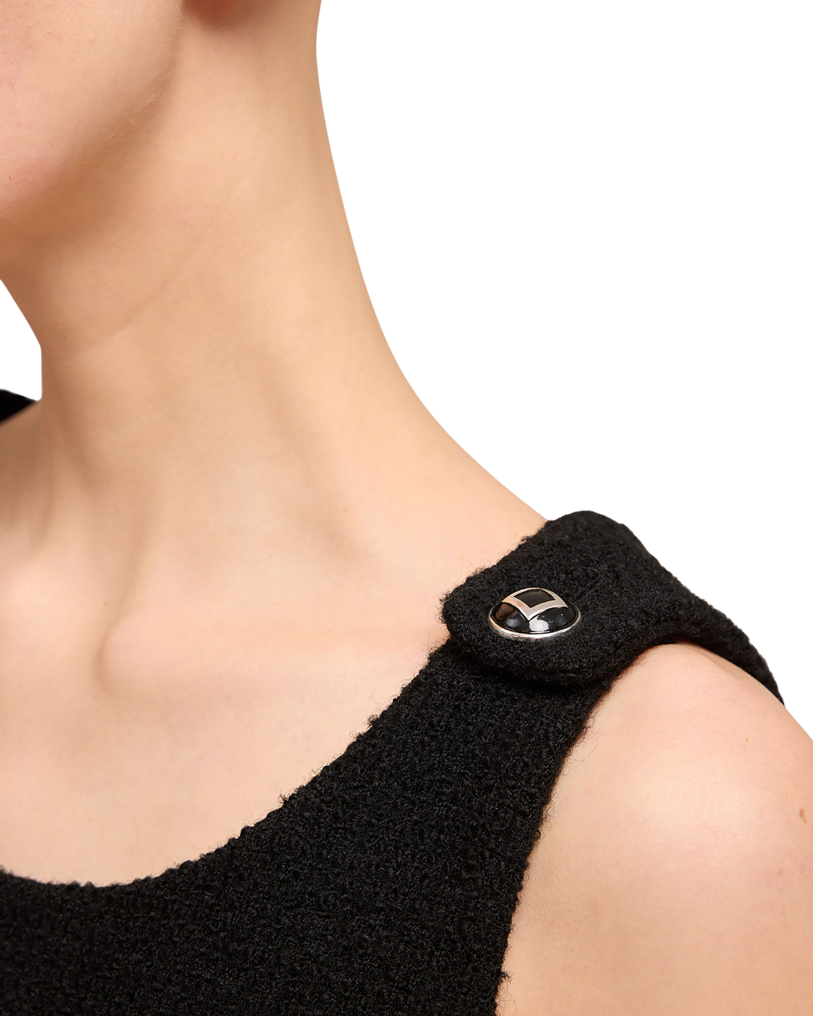 Kimhe Kim - Wool Tweed Sleeveless Mini Dress (Black) product image 7 | TRAB K-Fashion Australia