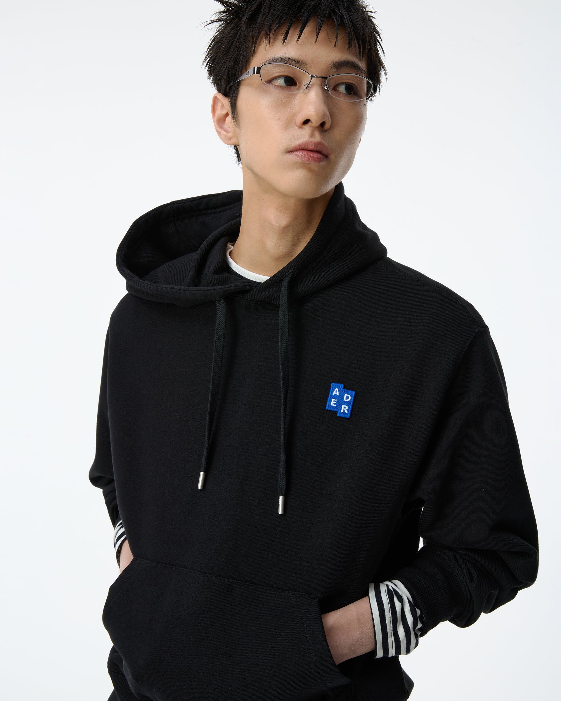 Ader Error - Sig; BL Tag hoodie 01 (Noir) product image 4 | TRAB K-Fashion Australia