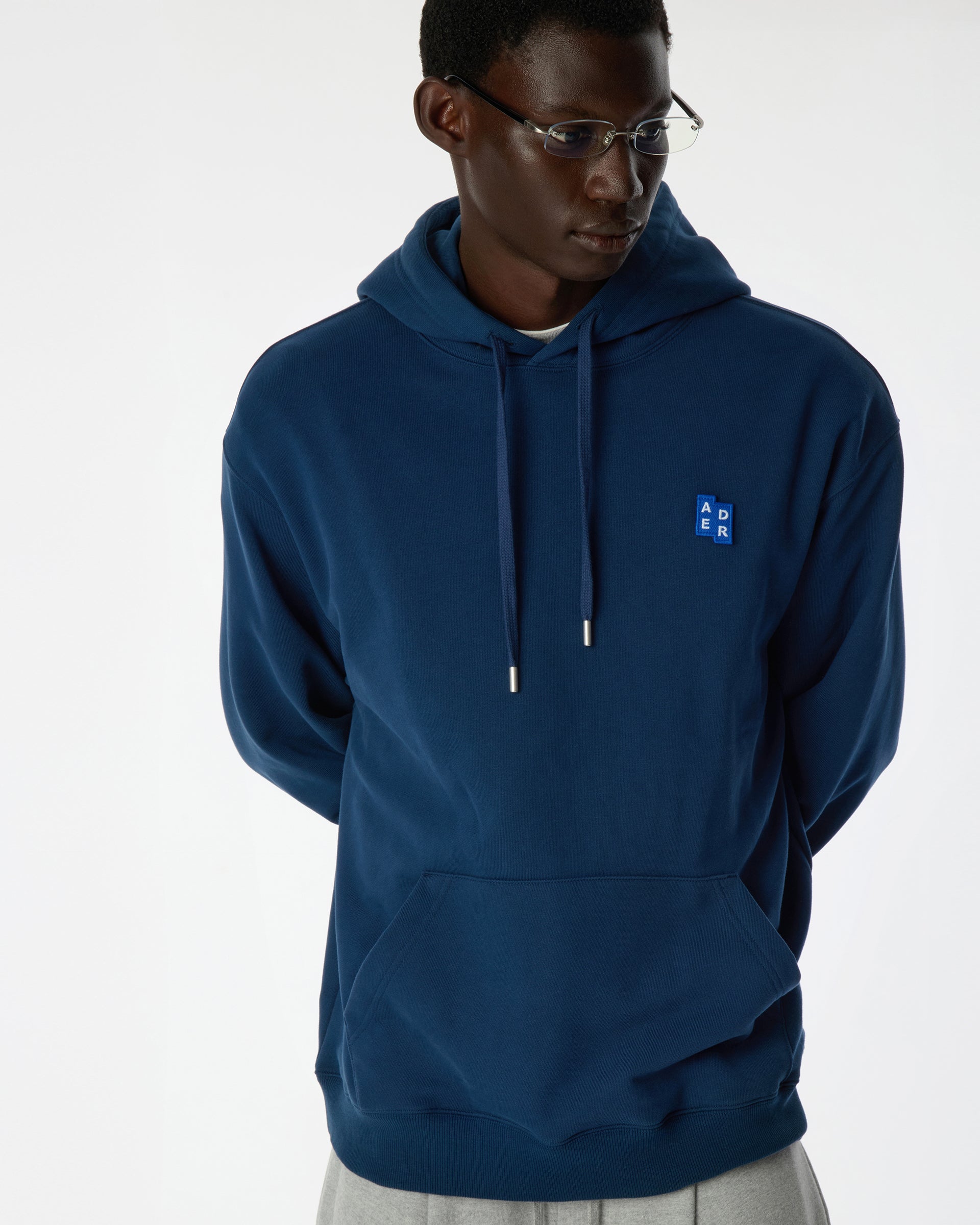 Ader Error - Sig; BL Tag hoodie 01 (Navy) product image 3 | TRAB K-Fashion Australia