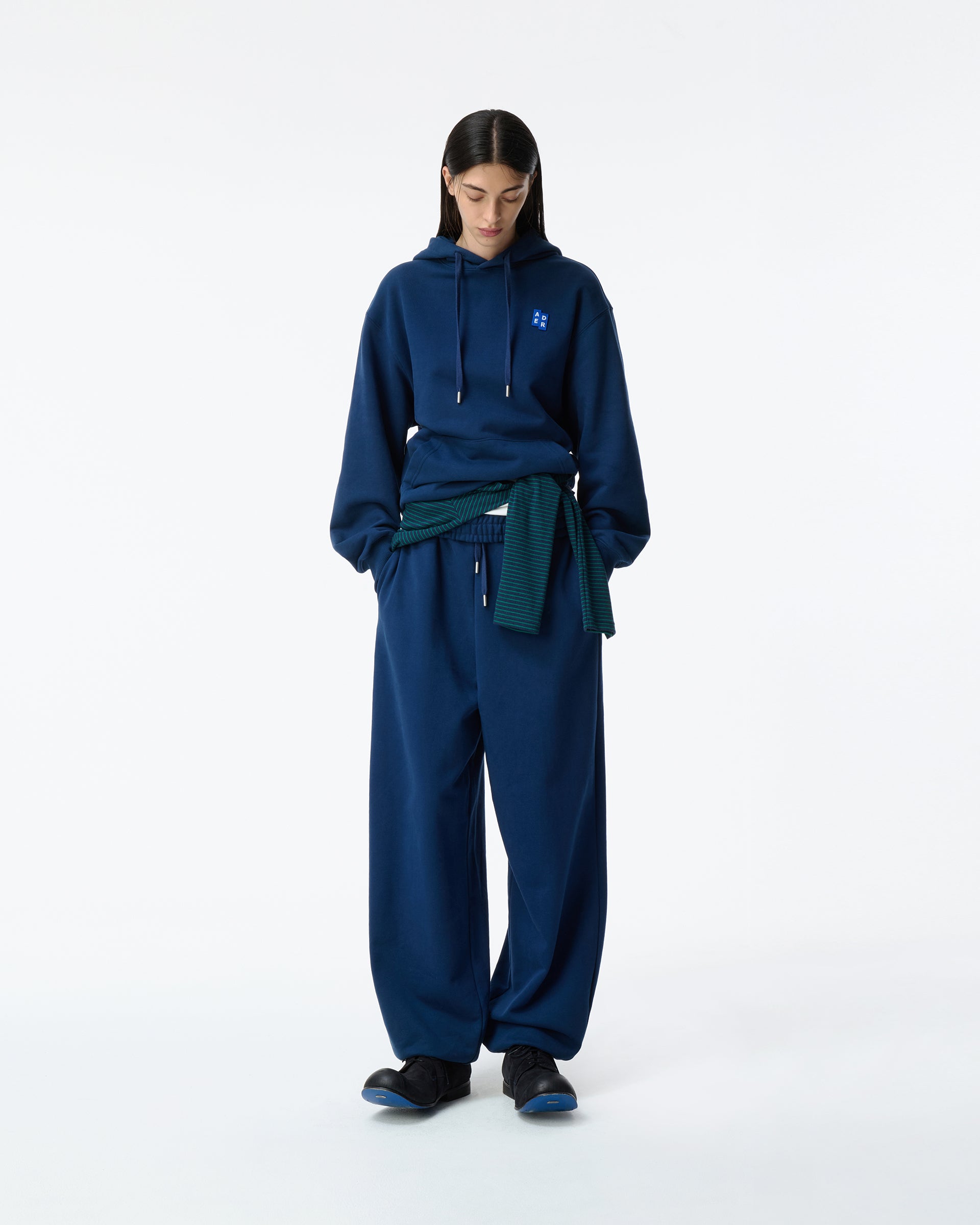 Ader Error - Sig; BL Tag hoodie 01 (Navy) product image 1 | TRAB K-Fashion Australia