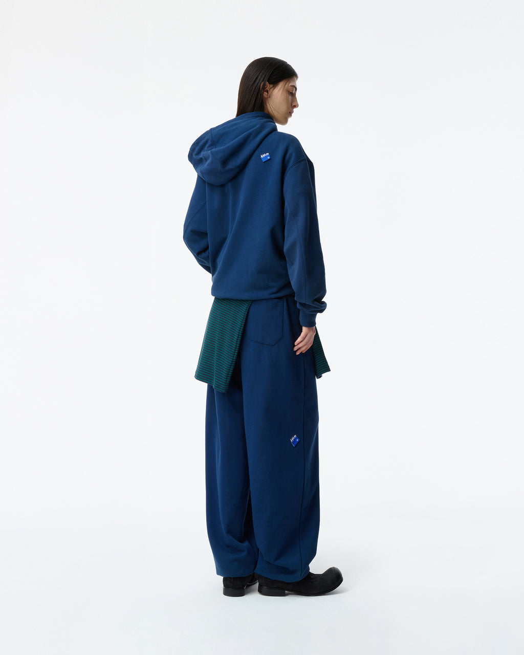 Ader Error - Sig; BL Tag hoodie 01 (Navy) product image 2 | TRAB K-Fashion Australia