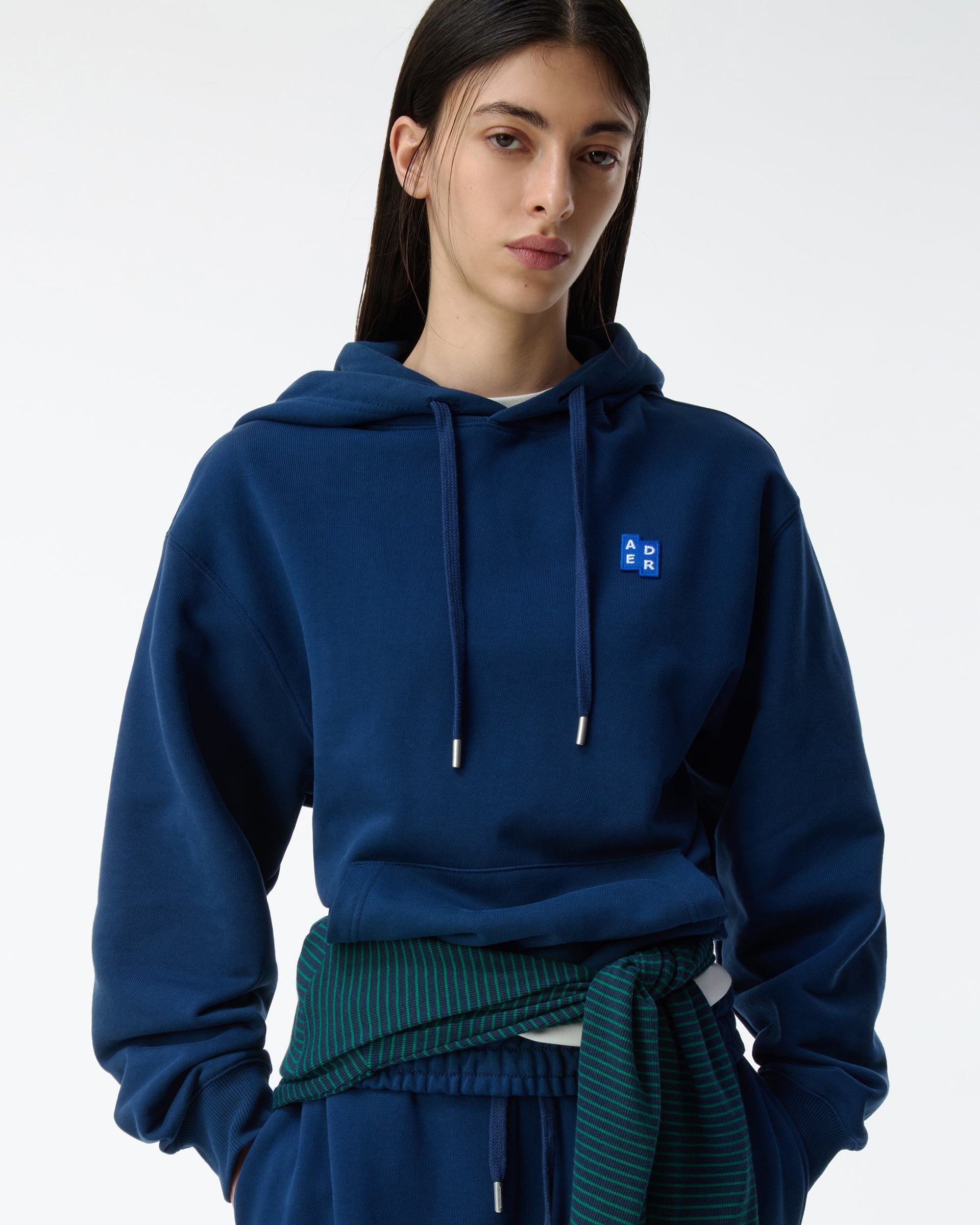 Ader Error - Sig; BL Tag hoodie 01 (Navy) product image 4 | TRAB K-Fashion Australia