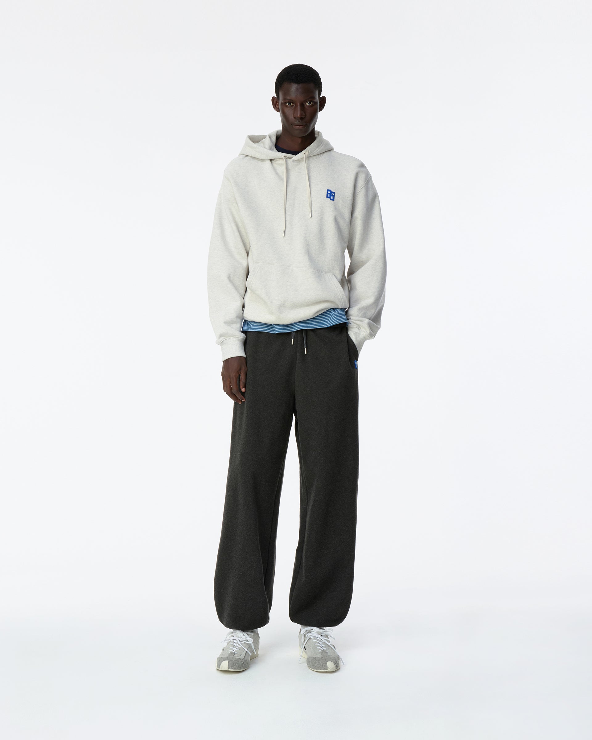 Ader Error - Sig; BL Tag hoodie 01 (Oatmeal) product image 1 | TRAB K-Fashion Australia