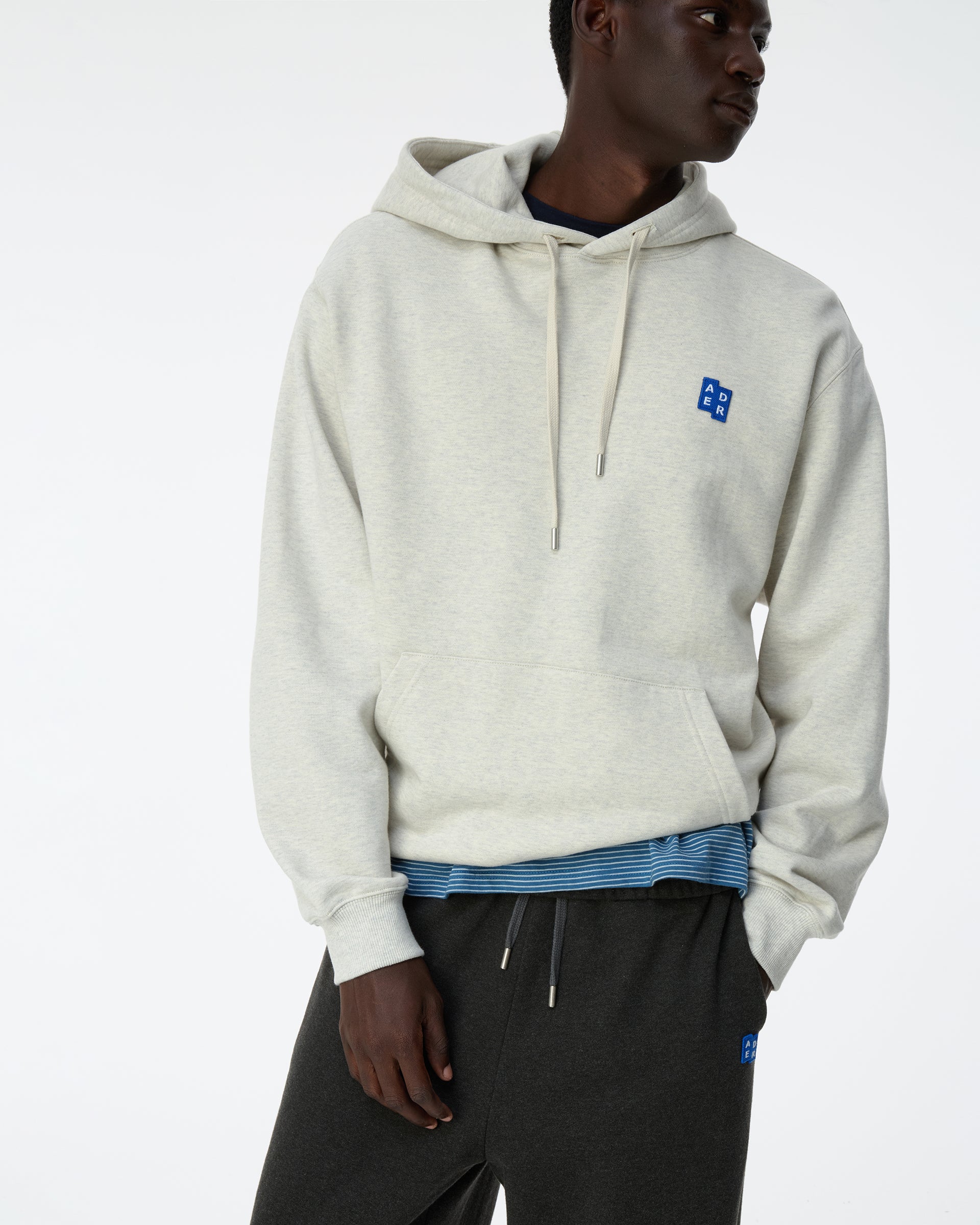 Ader Error - Sig; BL Tag hoodie 01 (Oatmeal) product image 3 | TRAB K-Fashion Australia
