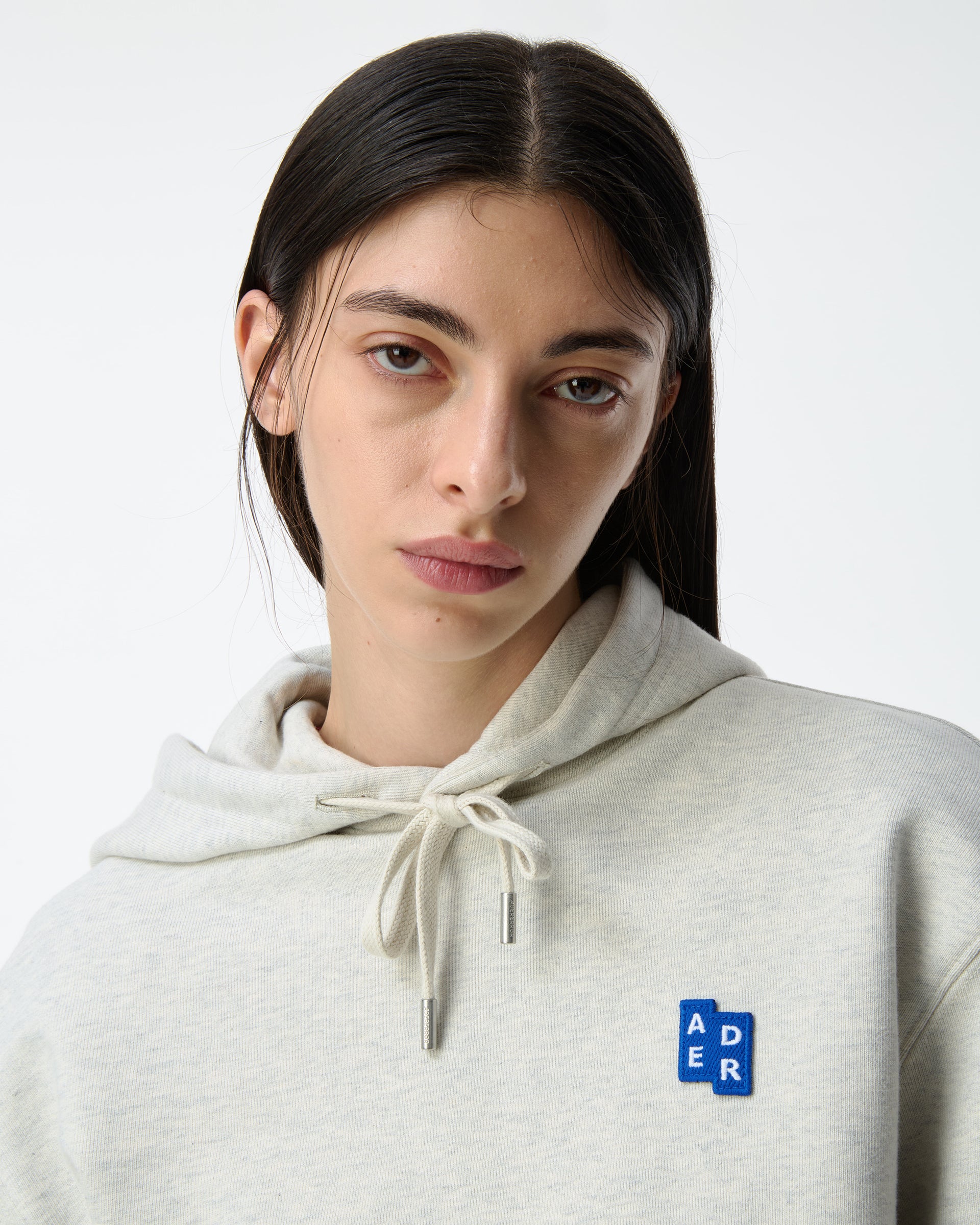 Ader Error - Sig; BL Tag hoodie 01 (Oatmeal) product image 3 | TRAB K-Fashion Australia