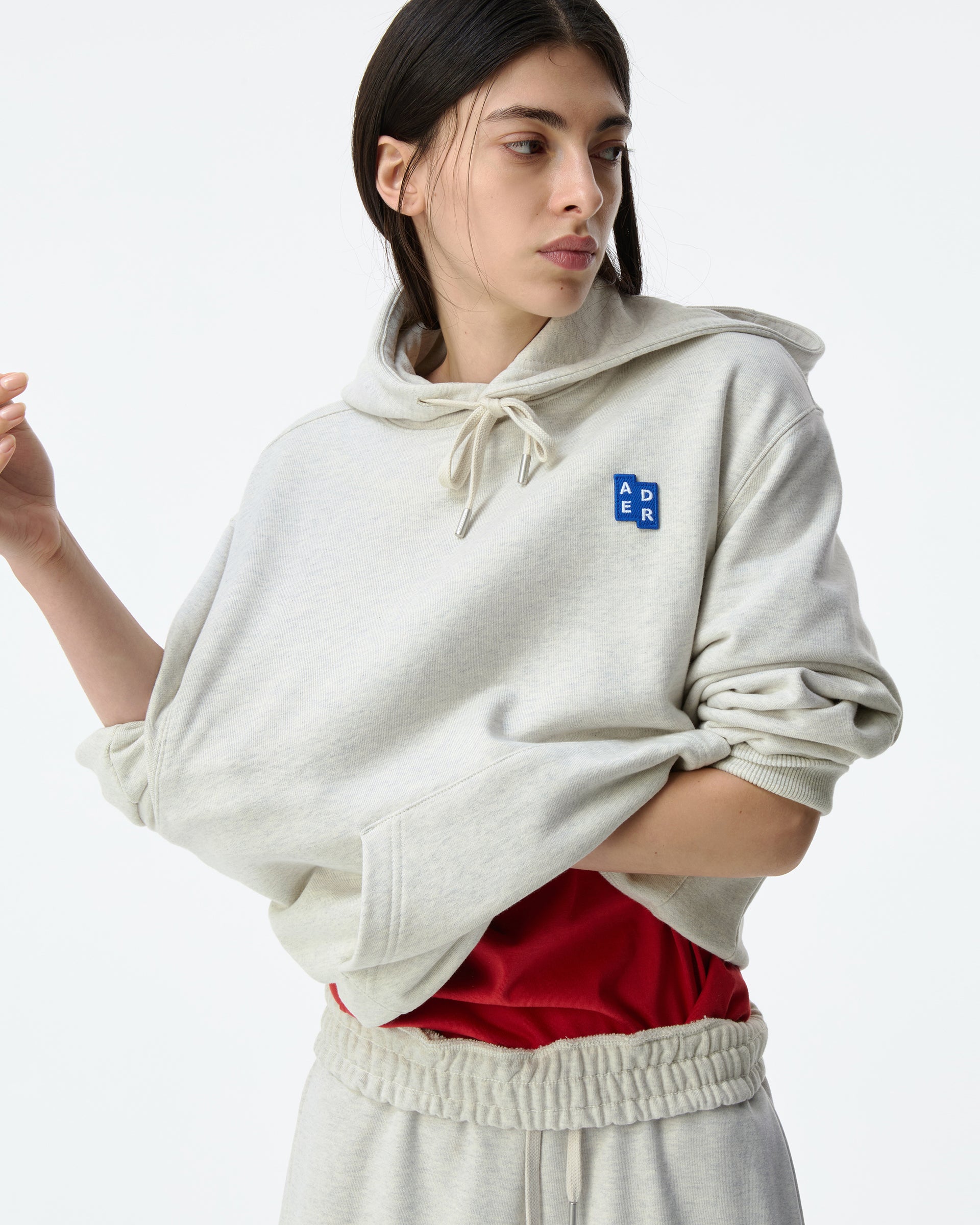 Ader Error - Sig; BL Tag hoodie 01 (Oatmeal) product image 5 | TRAB K-Fashion Australia