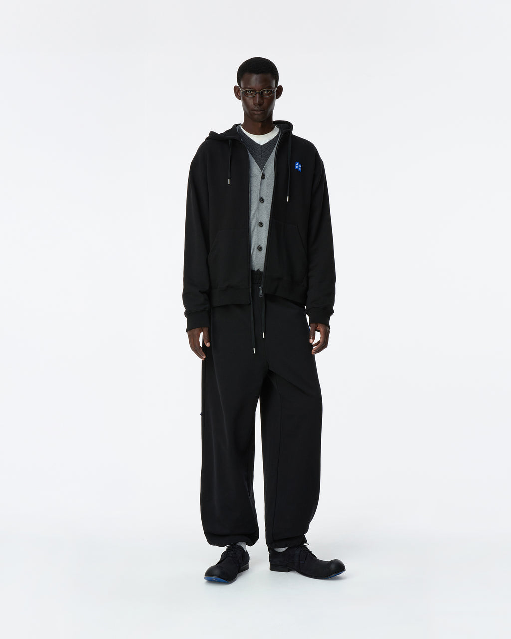 Ader Error - Sig; BL Tag hoodie zip-up 01 (Noir) product image 8 | TRAB K-Fashion Australia