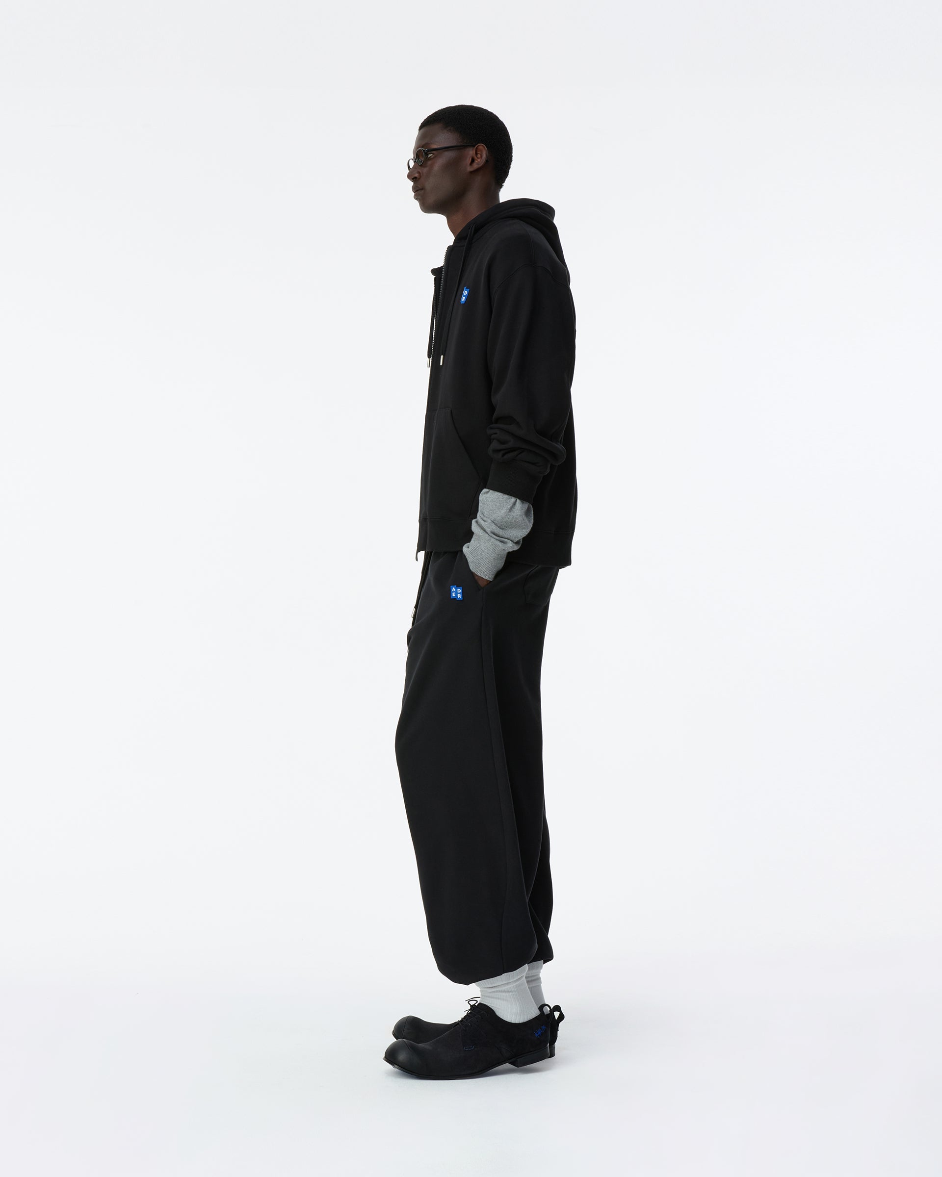 Ader Error - Sig; BL Tag hoodie zip-up 01 (Noir) product image 2 | TRAB K-Fashion Australia