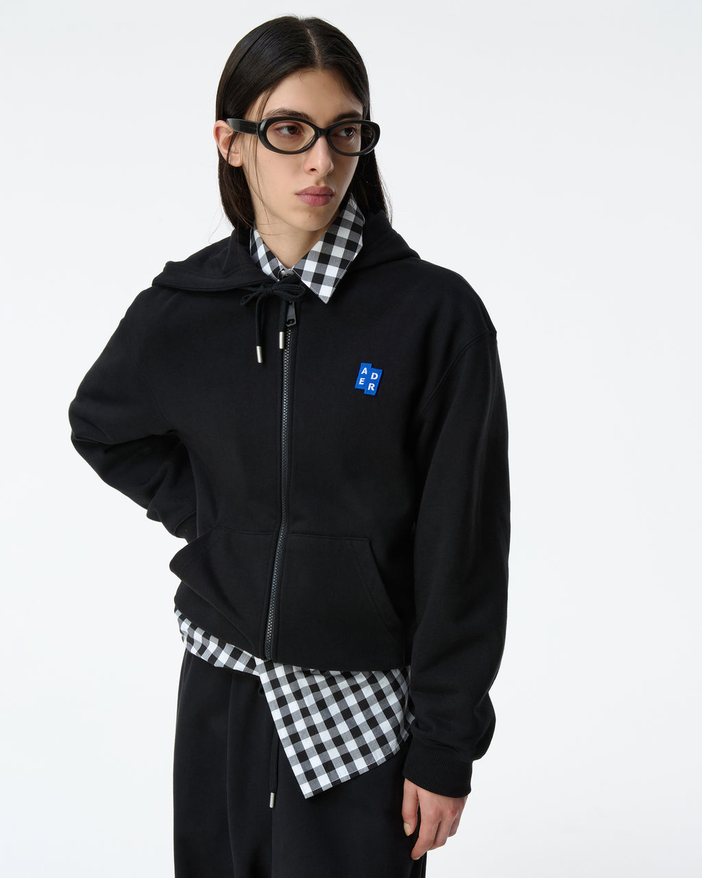 Ader Error - Sig; BL Tag hoodie zip-up 01 (Noir) product image 8 | TRAB K-Fashion Australia