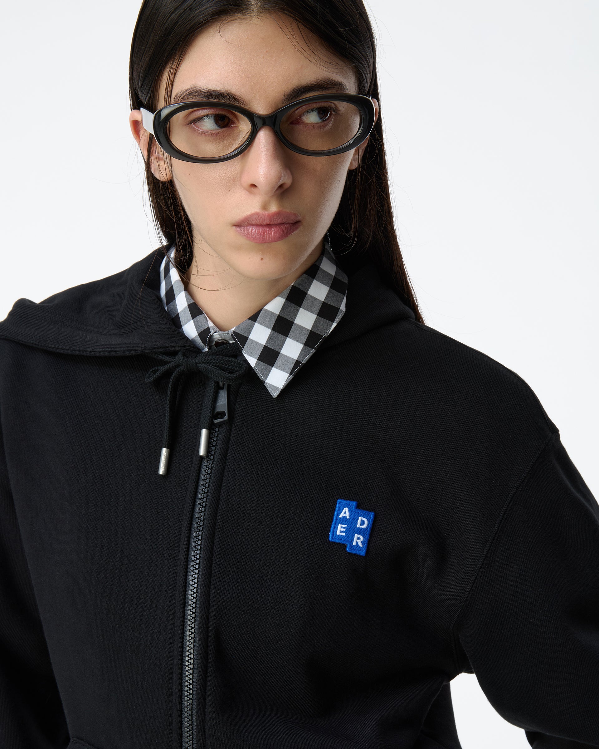 Ader Error - Sig; BL Tag hoodie zip-up 01 (Noir) product image 4 | TRAB K-Fashion Australia