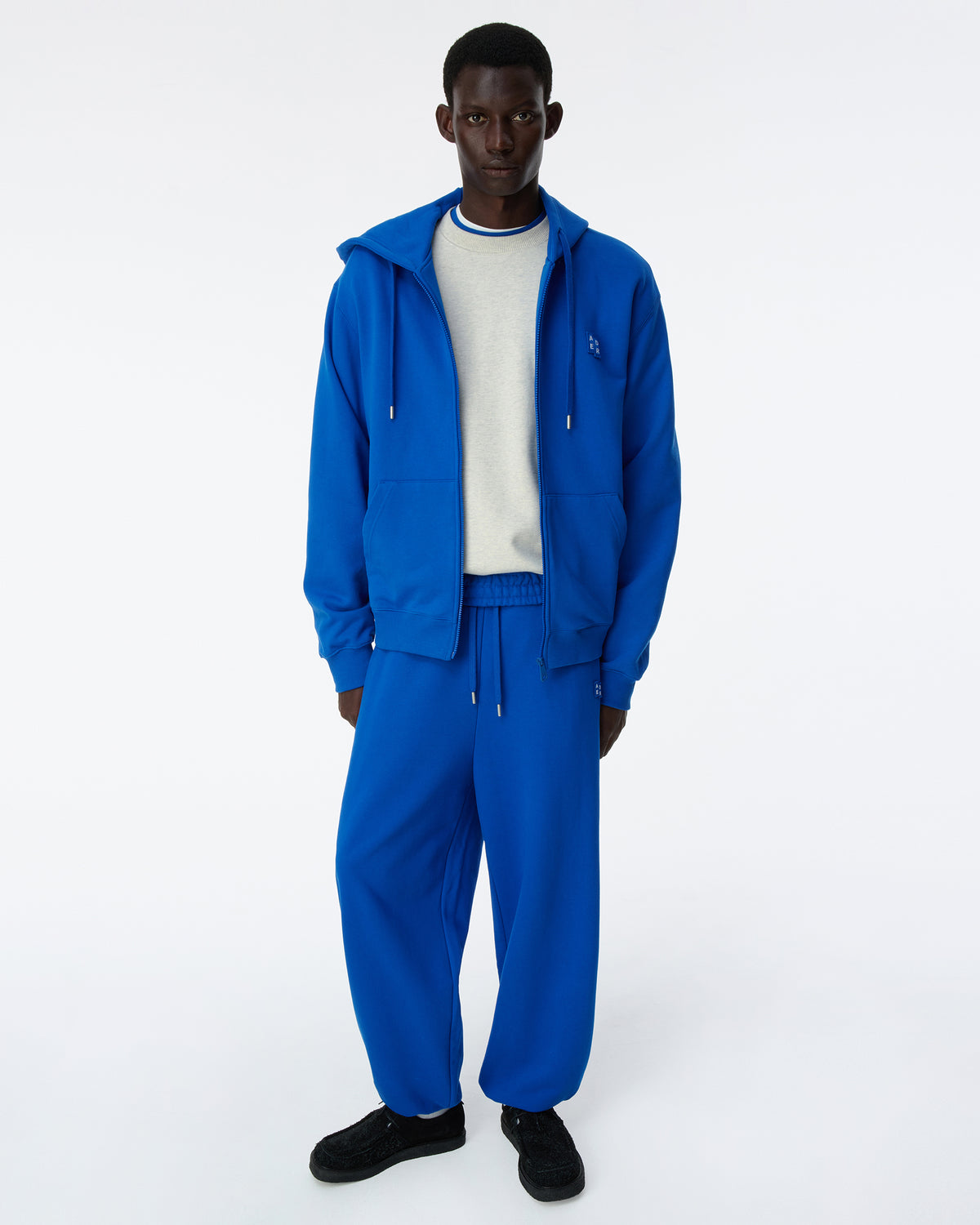 Ader Error - Sig; BL Tag hoodie zip-up 01 (Z-Blue) product image 4 | TRAB K-Fashion Australia
