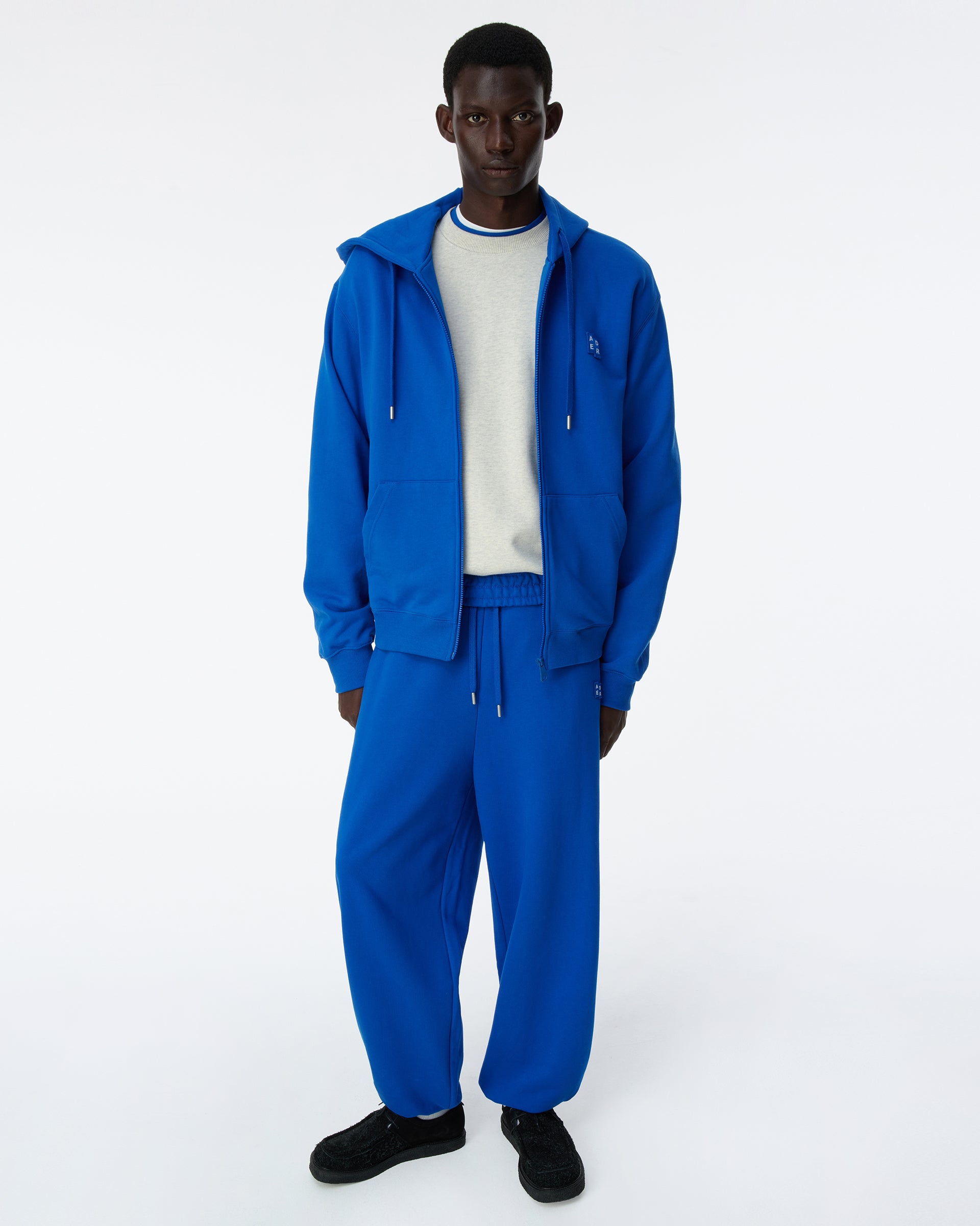 Ader Error - Sig; BL Tag hoodie zip-up 01 (Blue) product image 11 | TRAB K-Fashion Australia