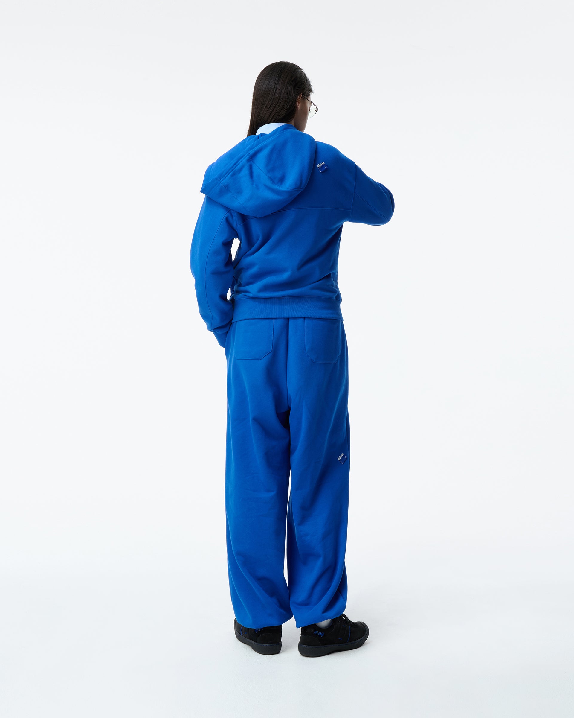 Ader Error - Sig; BL Tag hoodie zip-up 01 (Blue) product image 2 | TRAB K-Fashion Australia
