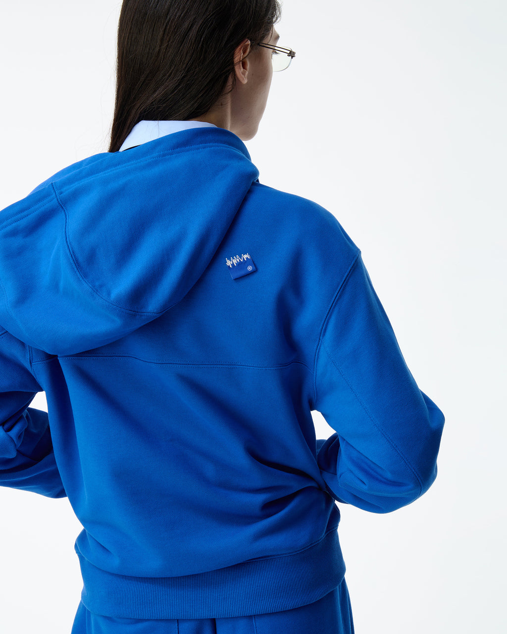 Ader Error - Sig; BL Tag hoodie zip-up 01 (Blue) product image 4 | TRAB K-Fashion Australia