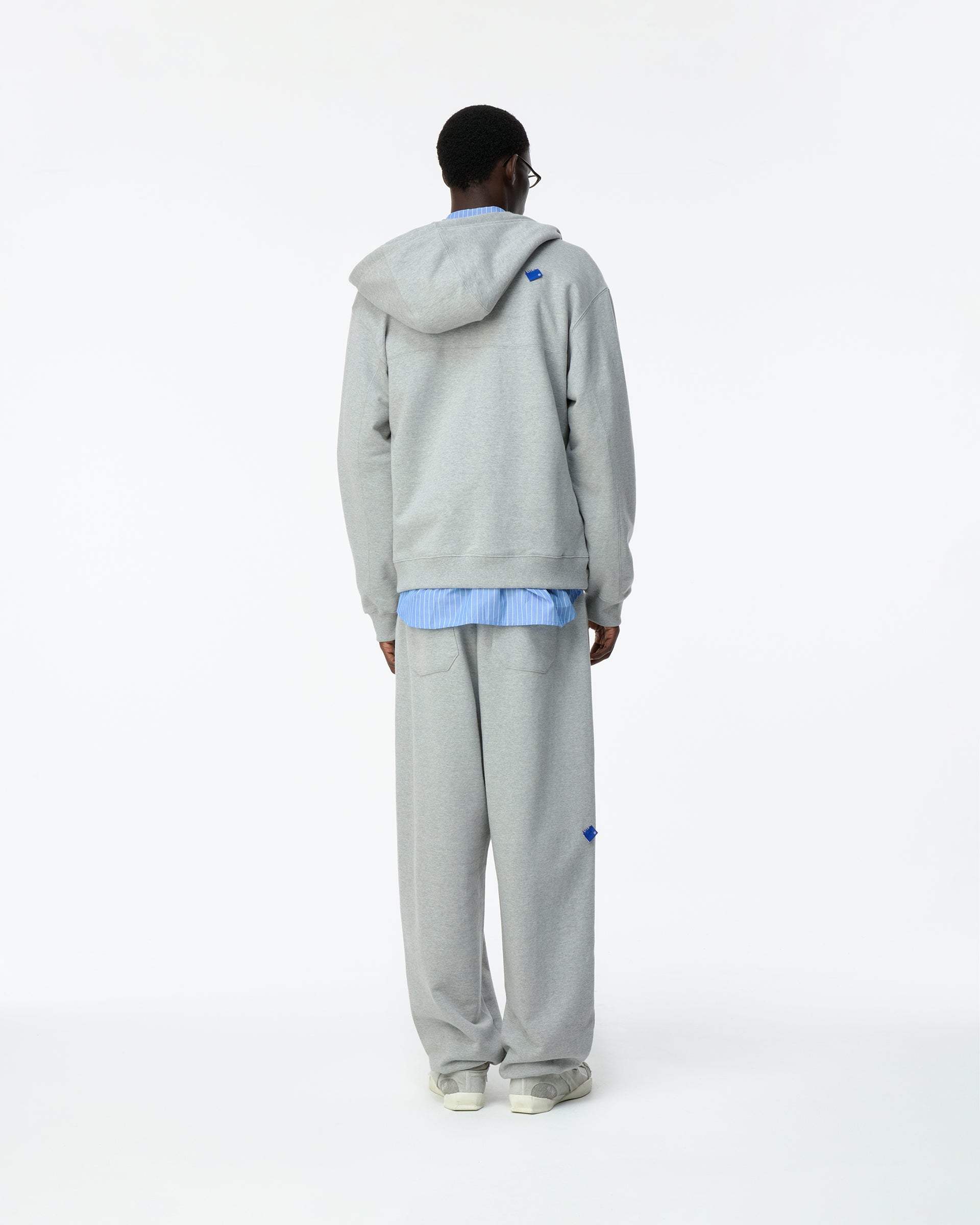 Ader Error - Sig; BL Tag hoodie zip-up 01 (Grey) product image 2 | TRAB K-Fashion Australia