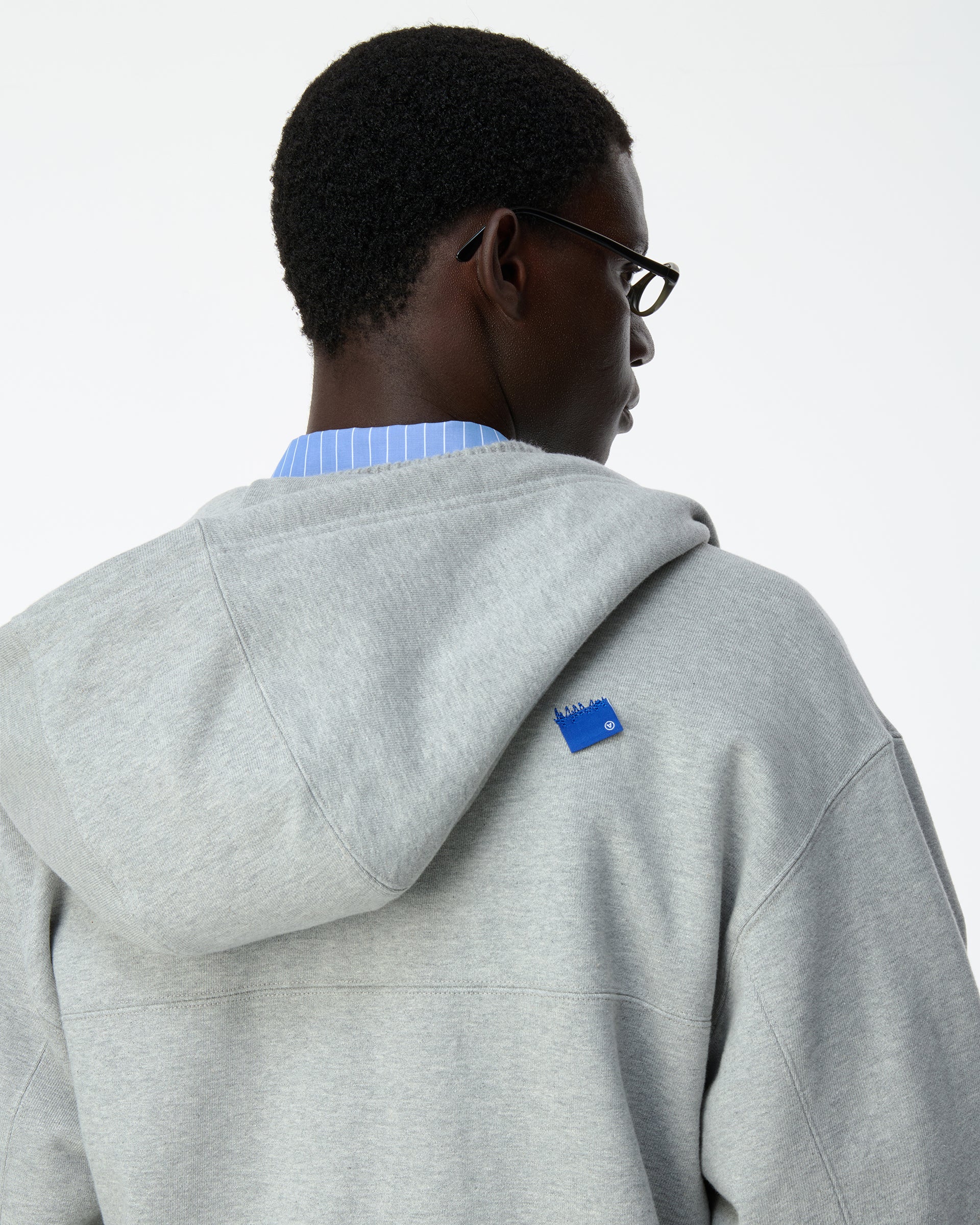 Ader Error - Sig; BL Tag hoodie zip-up 01 (Grey) product image 5 | TRAB K-Fashion Australia