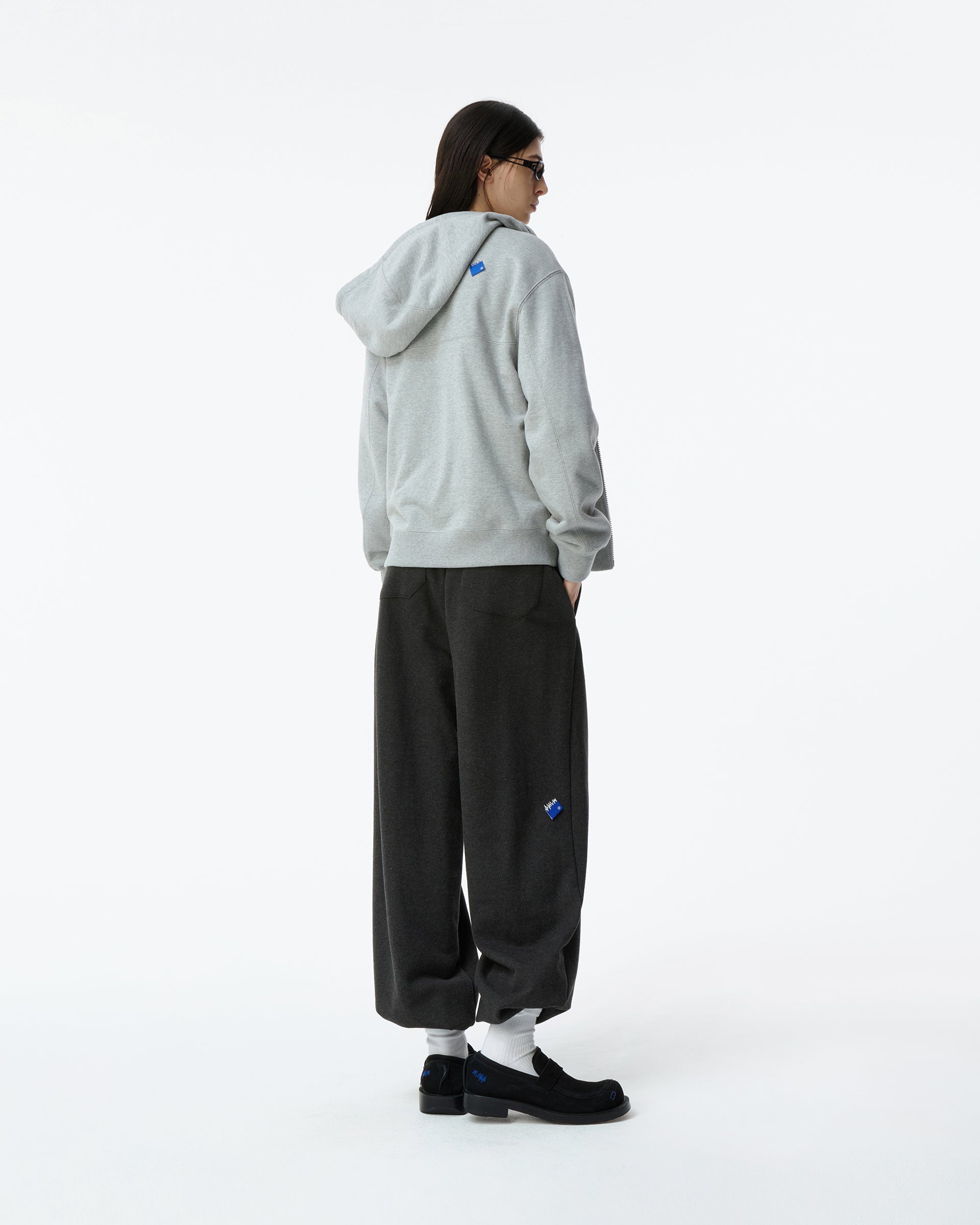 Ader Error - Sig; BL Tag hoodie zip-up 01 (Grey) product image 2 | TRAB K-Fashion Australia