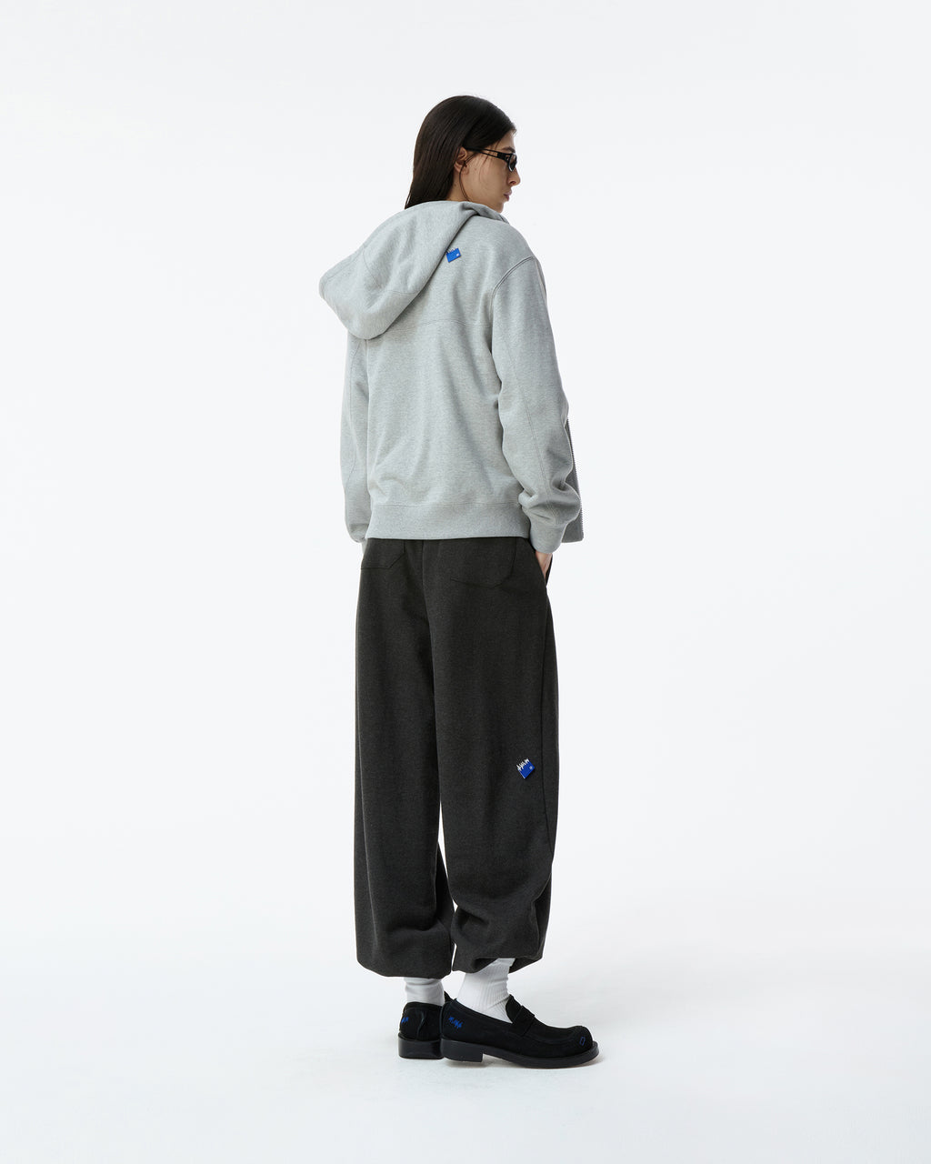 Ader Error - Sig; BL Tag hoodie zip-up 01 (Grey) product image 8 | TRAB K-Fashion Australia