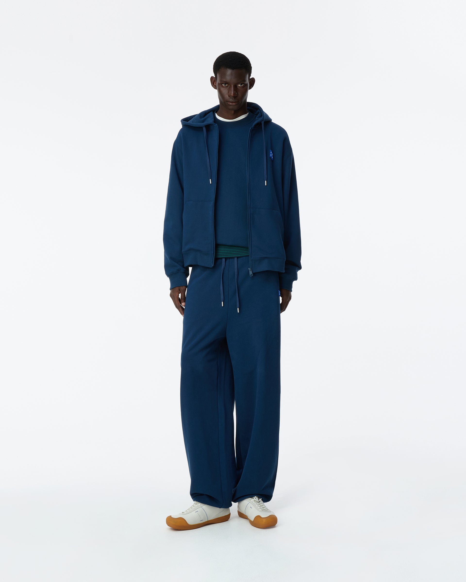 Ader Error - Sig; BL Tag hoodie zip-up 01 (Navy) product image 1 | TRAB K-Fashion Australia