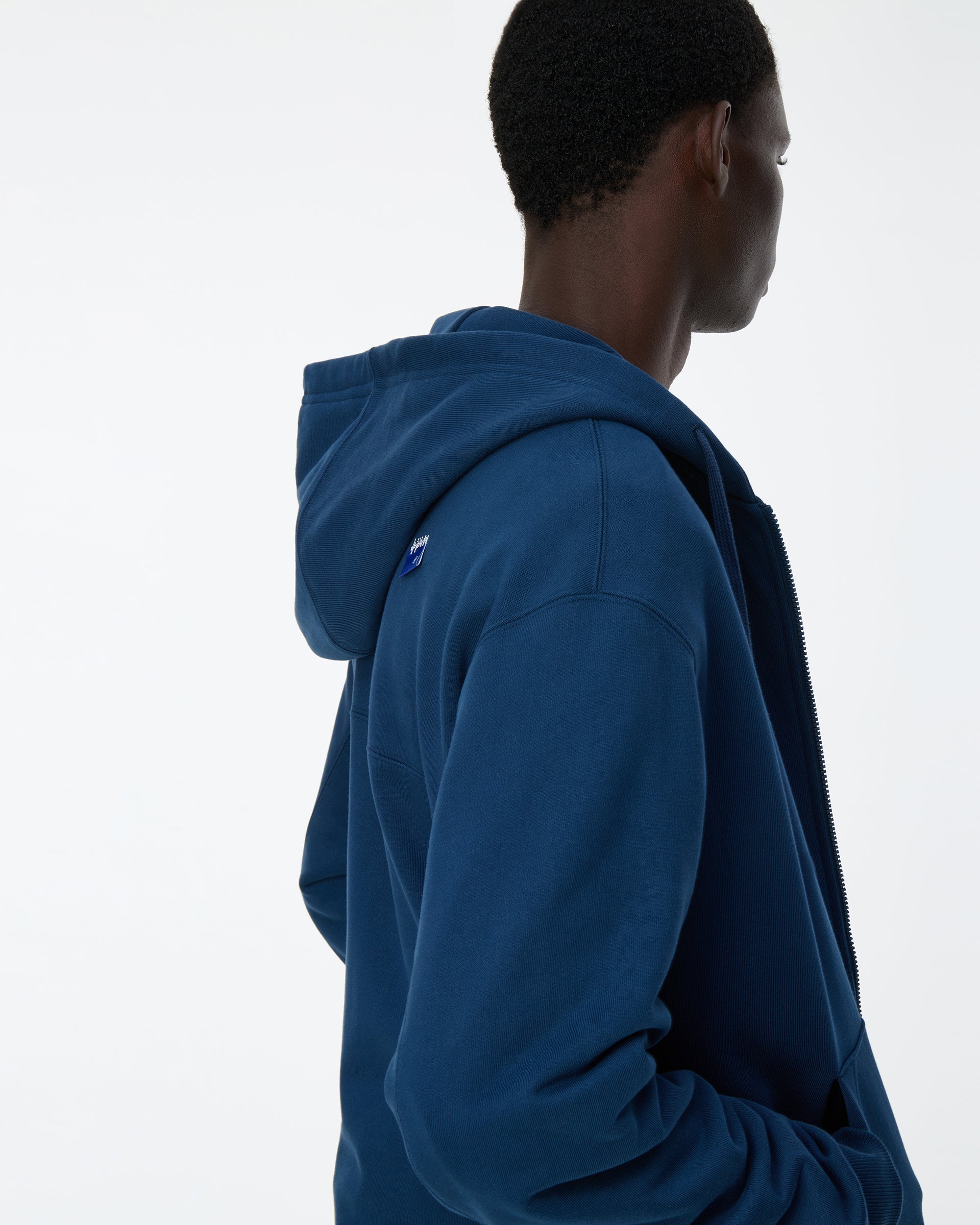 Ader Error - Sig; BL Tag hoodie zip-up 01 (Navy) product image 5 | TRAB K-Fashion Australia