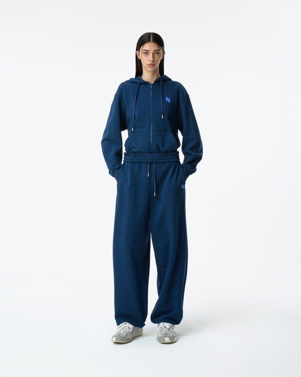 Ader Error - Sig; BL Tag hoodie zip-up 01 (Navy) product image 6 | TRAB K-Fashion Australia